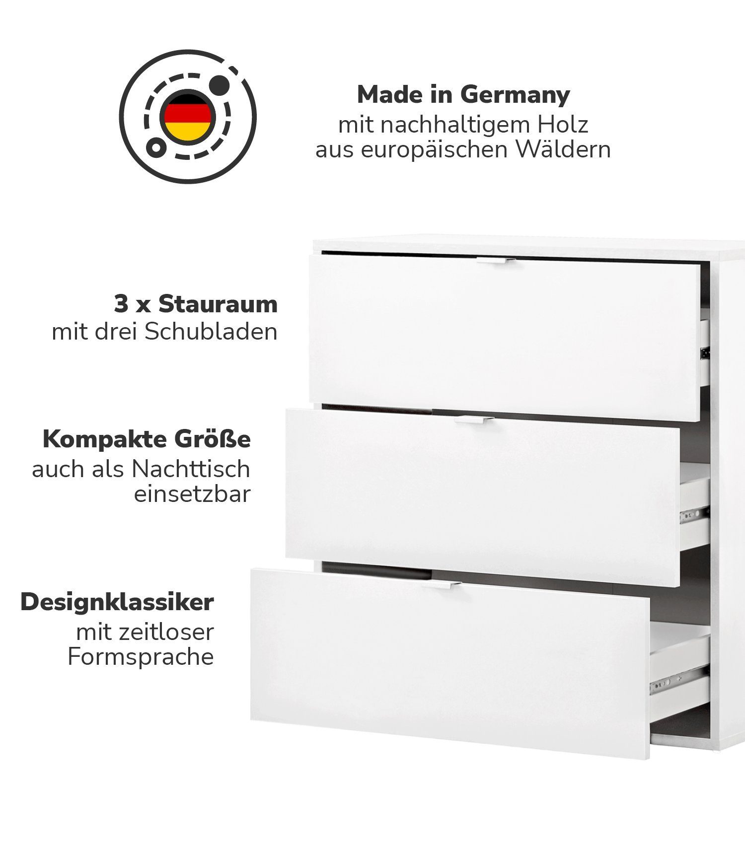 mokebo Sideboard Die Stilvolle (80x73x40cm, mit günstig online kaufen