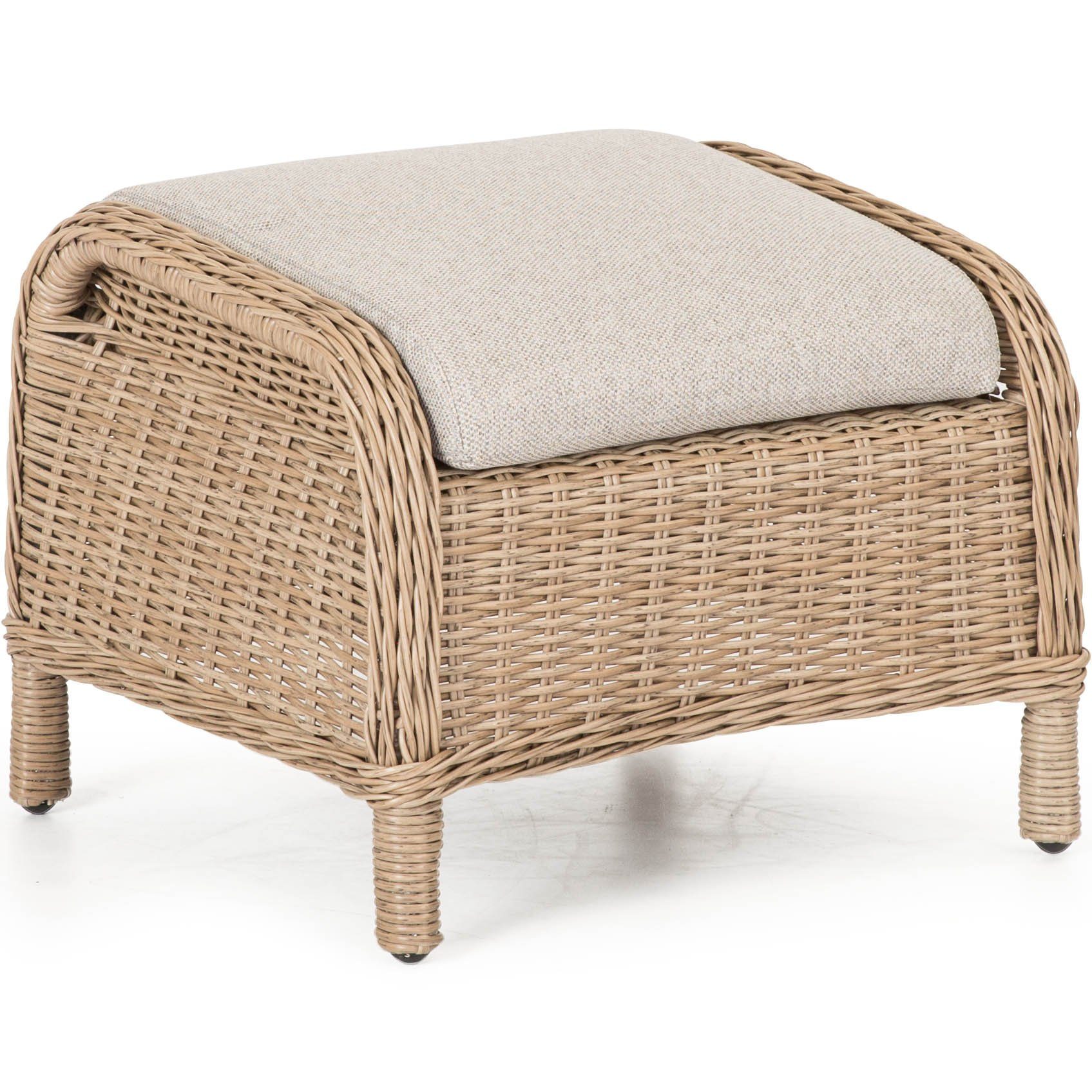osoltus Sessel osoltus Hocker Sandy Sea Grass Geflecht -Fußhocker mit Kissen