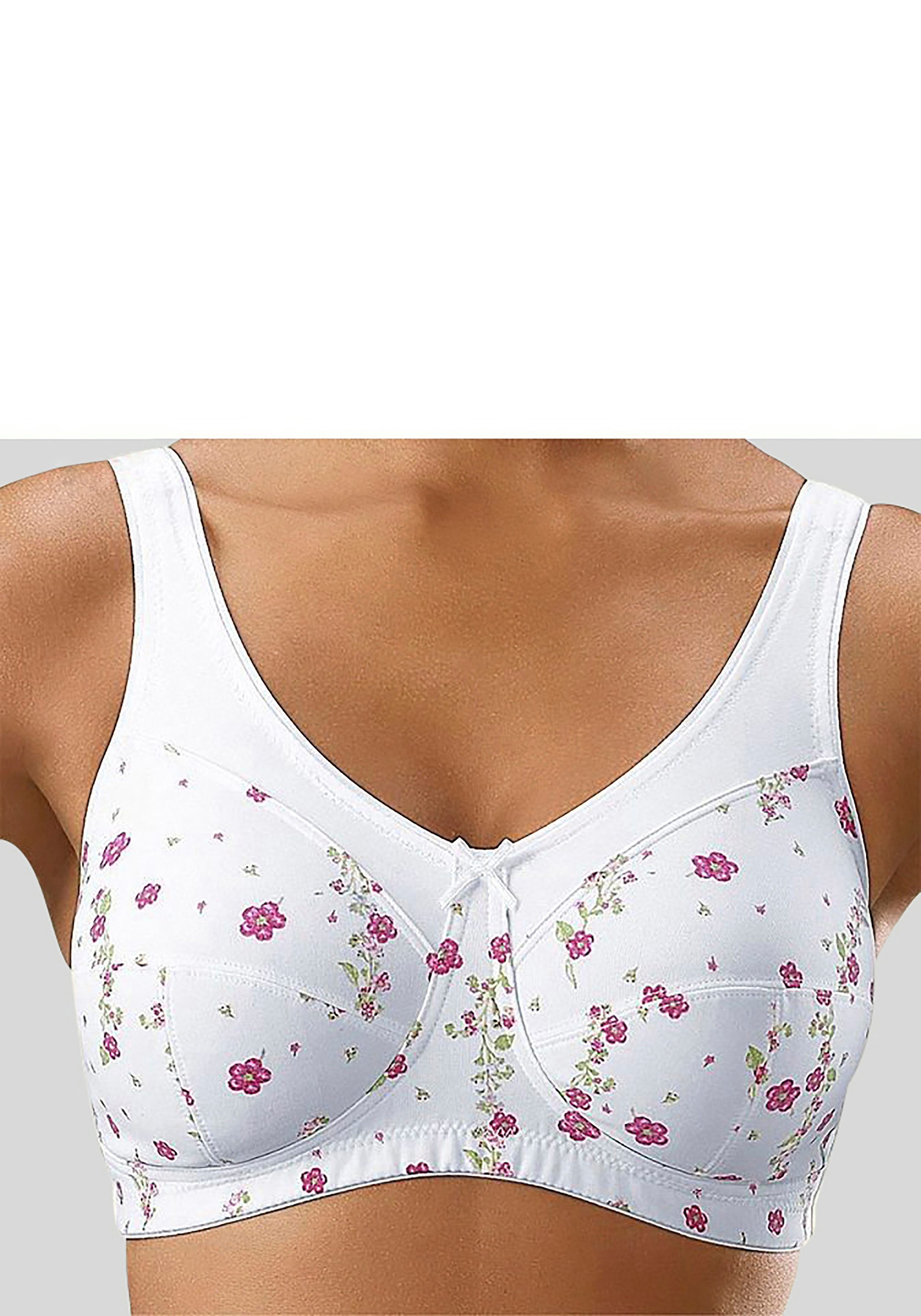 petite fleur by Lascana Entlastungs-BH (Packung, 2 Stück) ohne Bügel, mit breiteren Trägern– ideal für große Größen – Bild 5 von 5