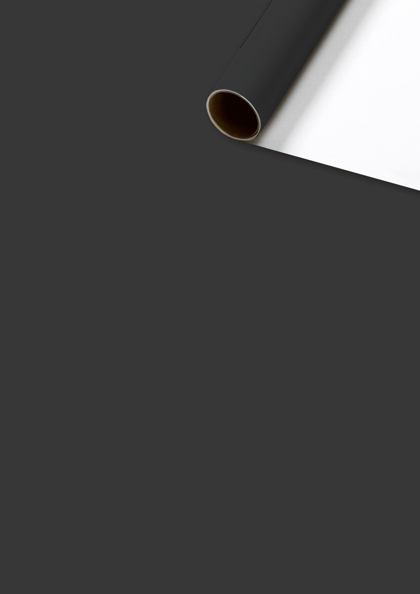 stewo Druckerpapier 6x STEWO 2528591370 Geschenkpapier „Uni Plain“, schwarz, 2 m