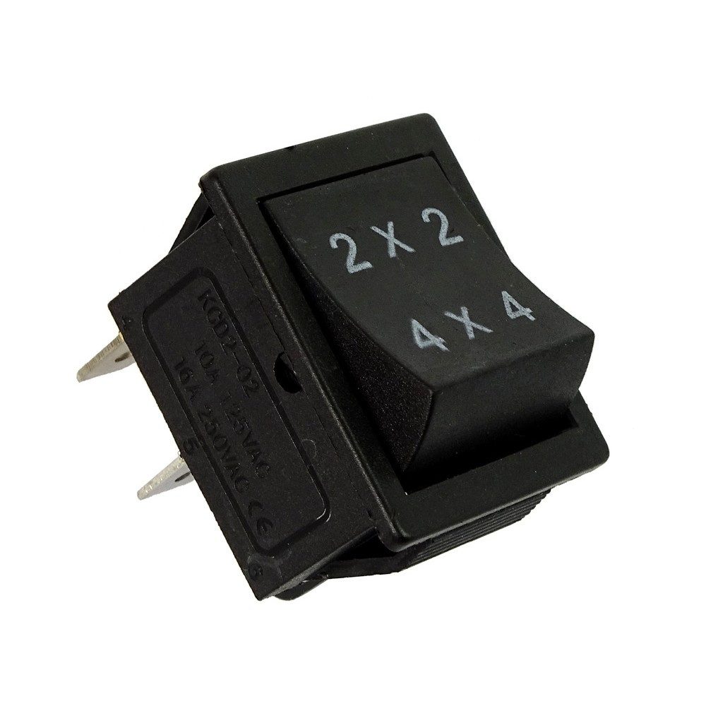 LEAN TOYS Schalter Wippschalter Kippschalter Bedienelement (Spar-Set, 1-St., 16 A 250 V robust), 2-polig, 16 A/250 V, Aufdruck 2x2/4x4