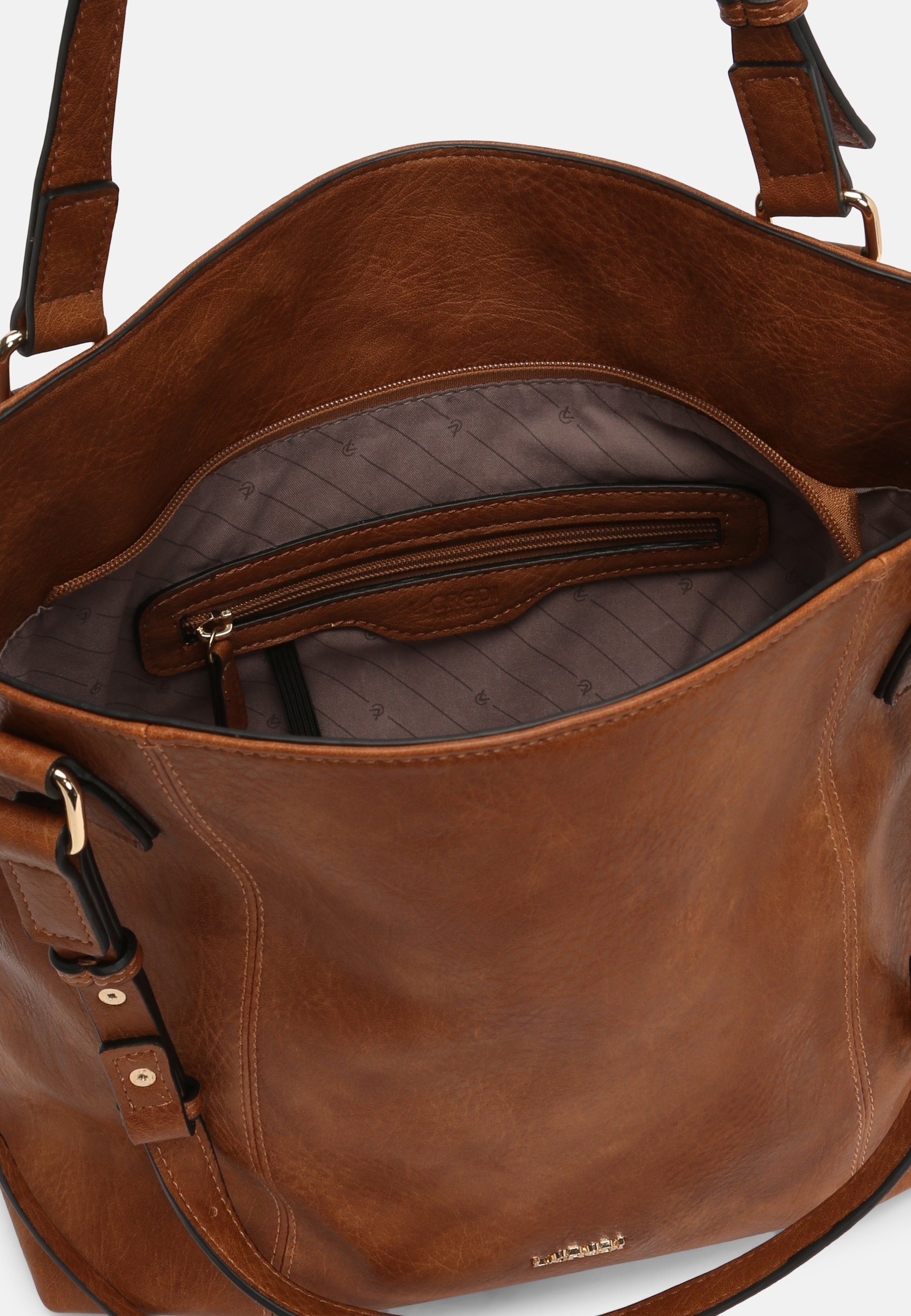 L. CREDI Handtasche COGNAC