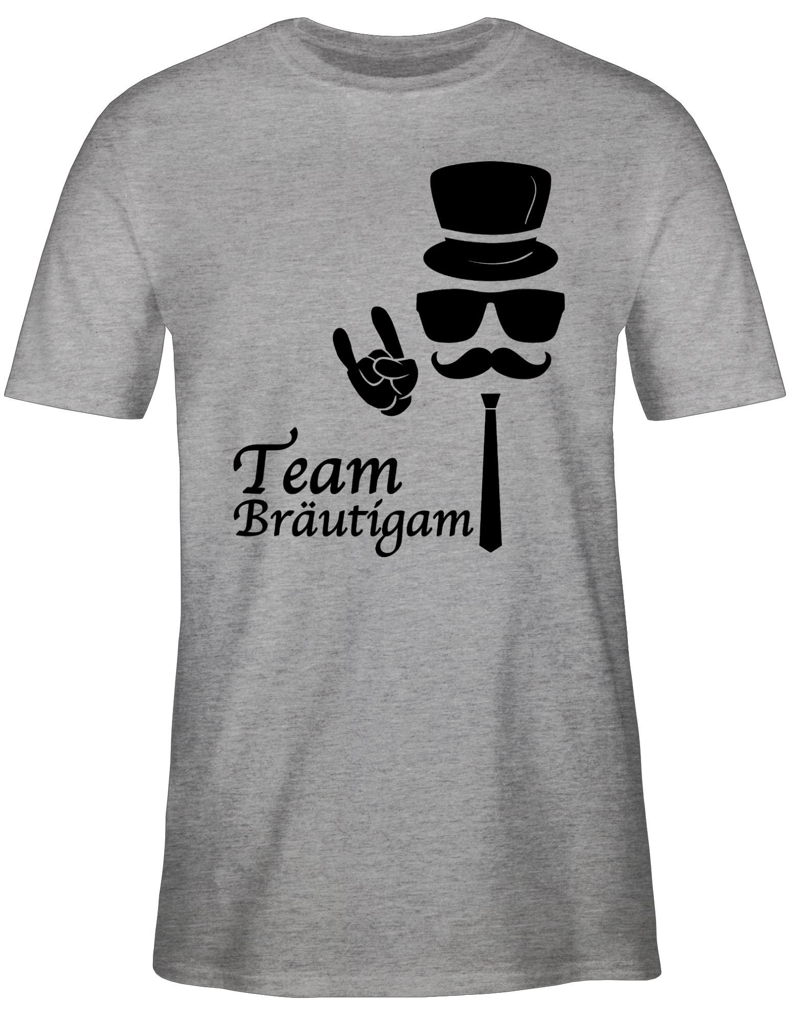 Shirtracer T-Shirt Team Bräutigam Hipster JGA günstig online kaufen