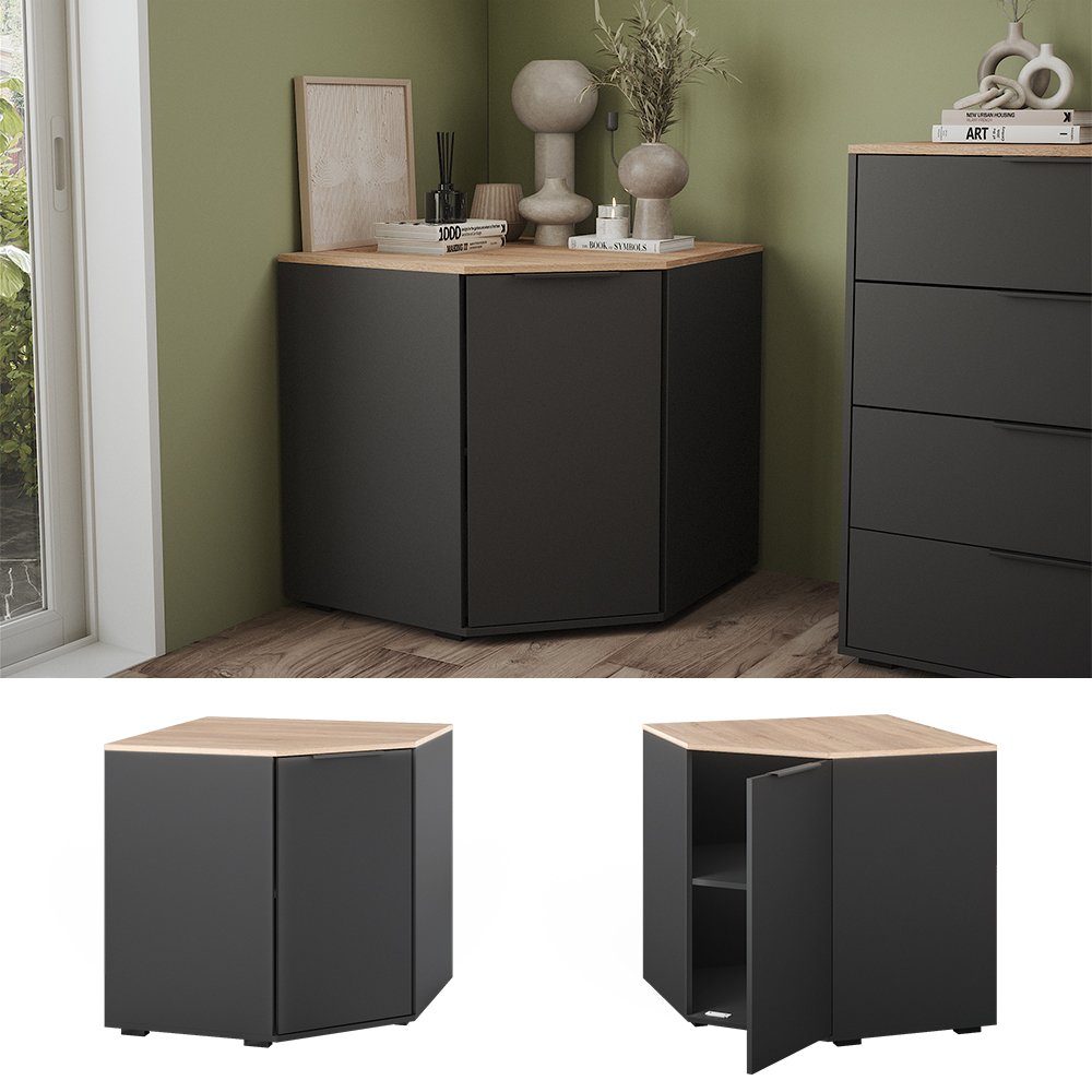 Vicco Highboard Betti, Anthrazit/Sonoma, 78 x günstig online kaufen