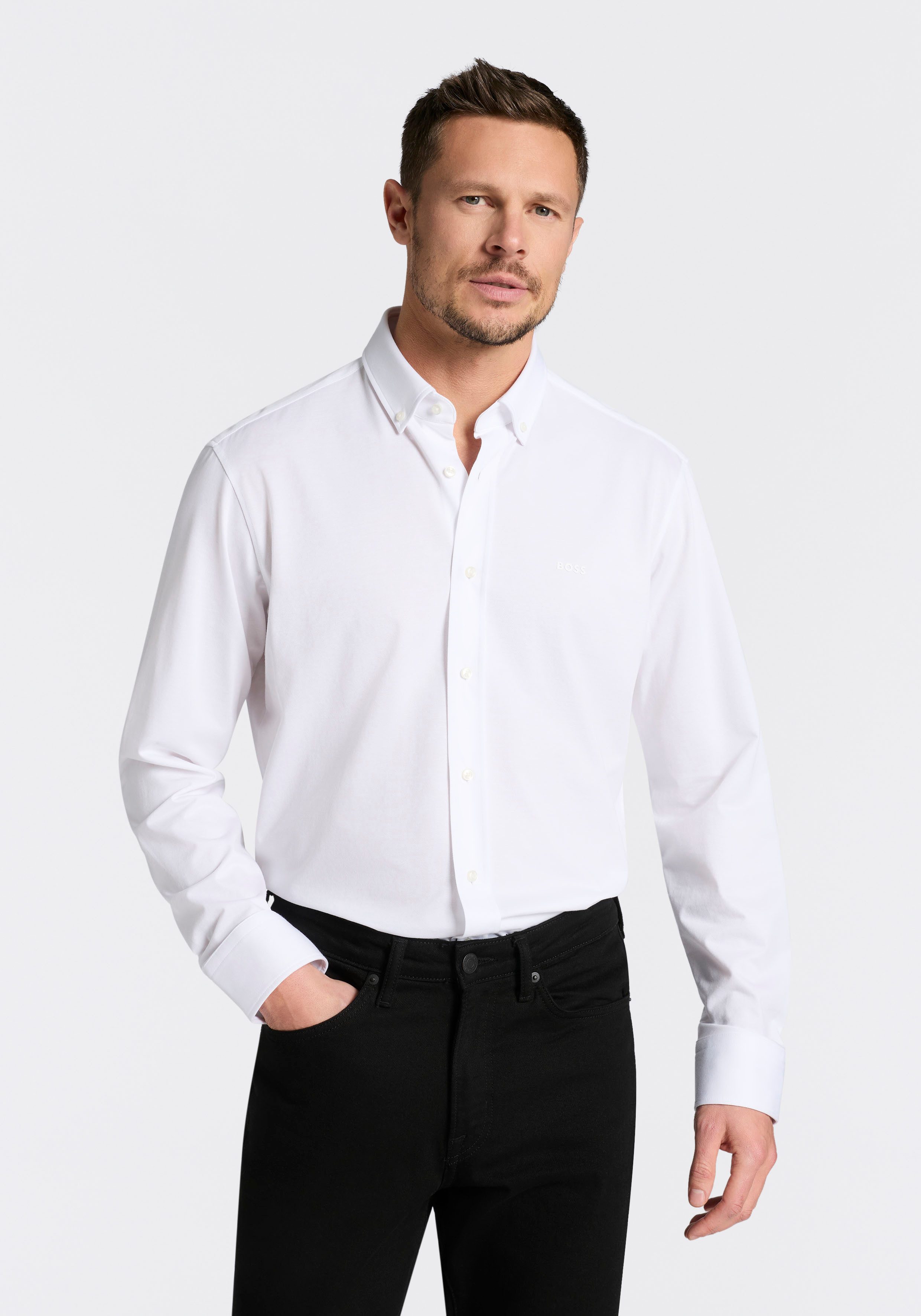 BOSS Businesshemd JOE mit Button-Down-Kragen, regular fit günstig online kaufen