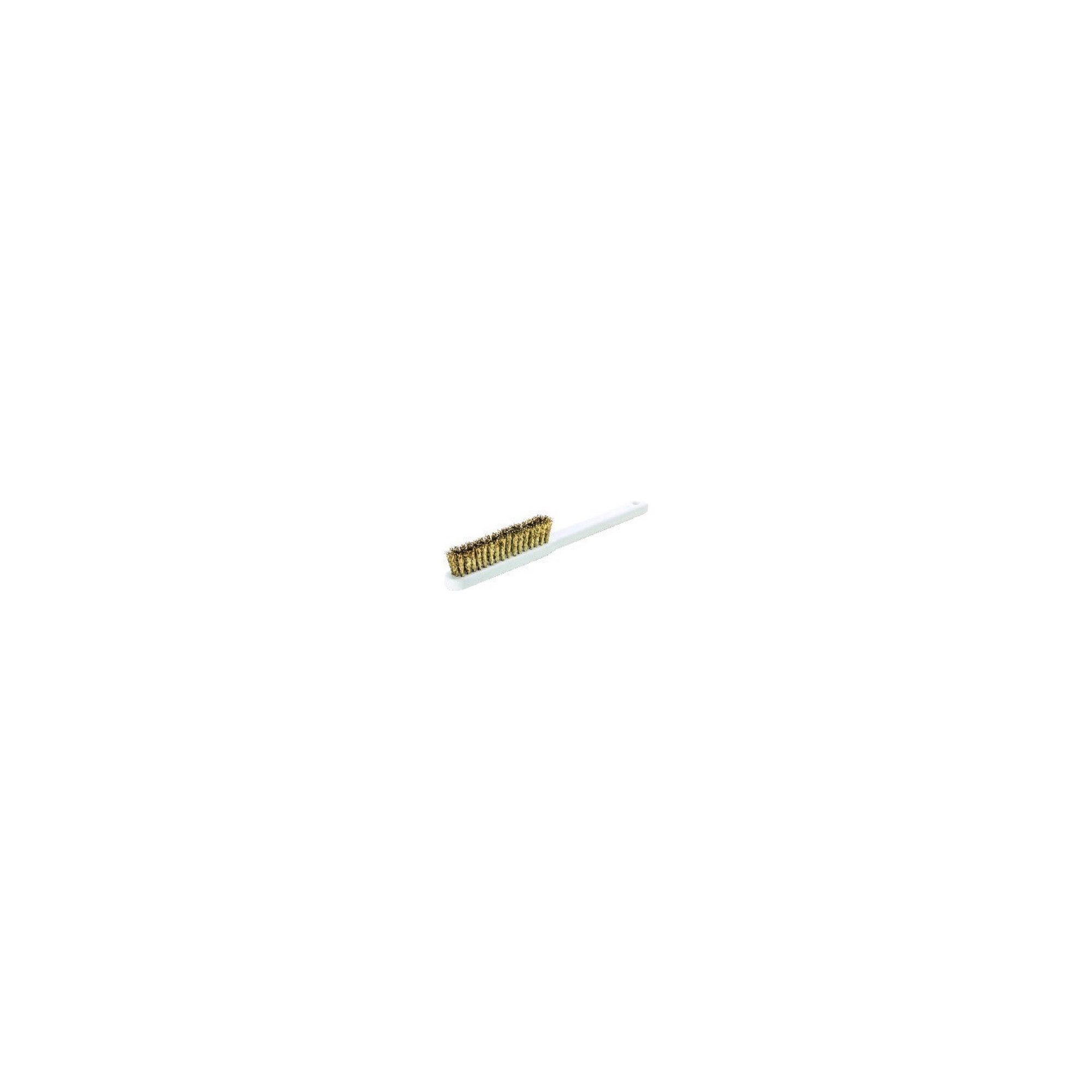 Lessmann Drahtbürste Feinbürste L.225mm 0,15mm Messingdraht gewellt 4-reihig LESSMANN