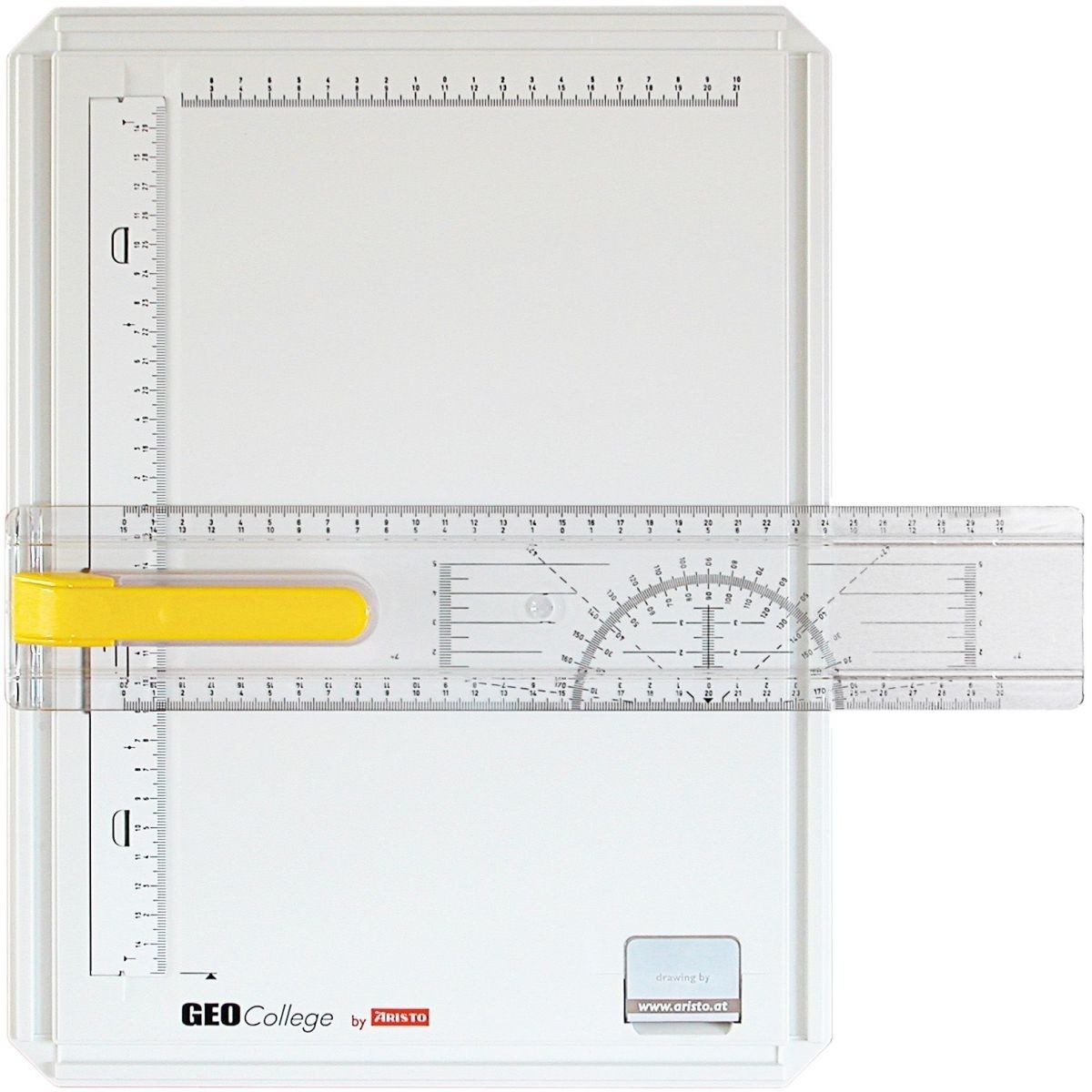 ARISTO Zeichenschablone Zeichenplatte College-Board A4 Kunststoff weiß