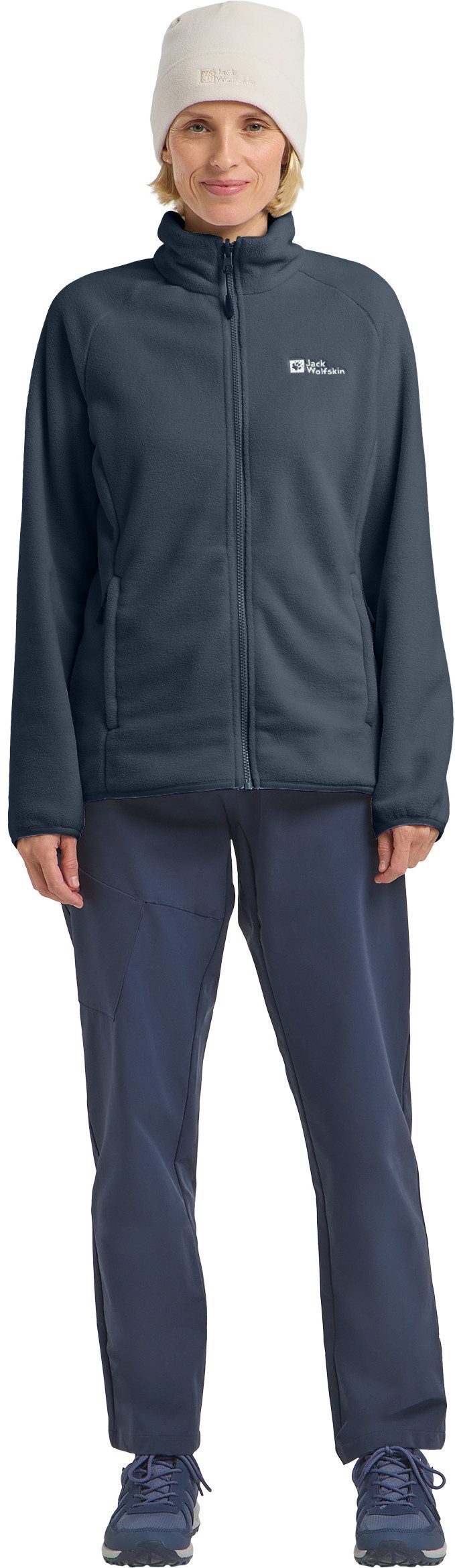 Jack Wolfskin Fleecejacke Moonrise atmungsaktiv, wärmend, Teil des 3-in-1-Systems, mit Eingrifftaschen