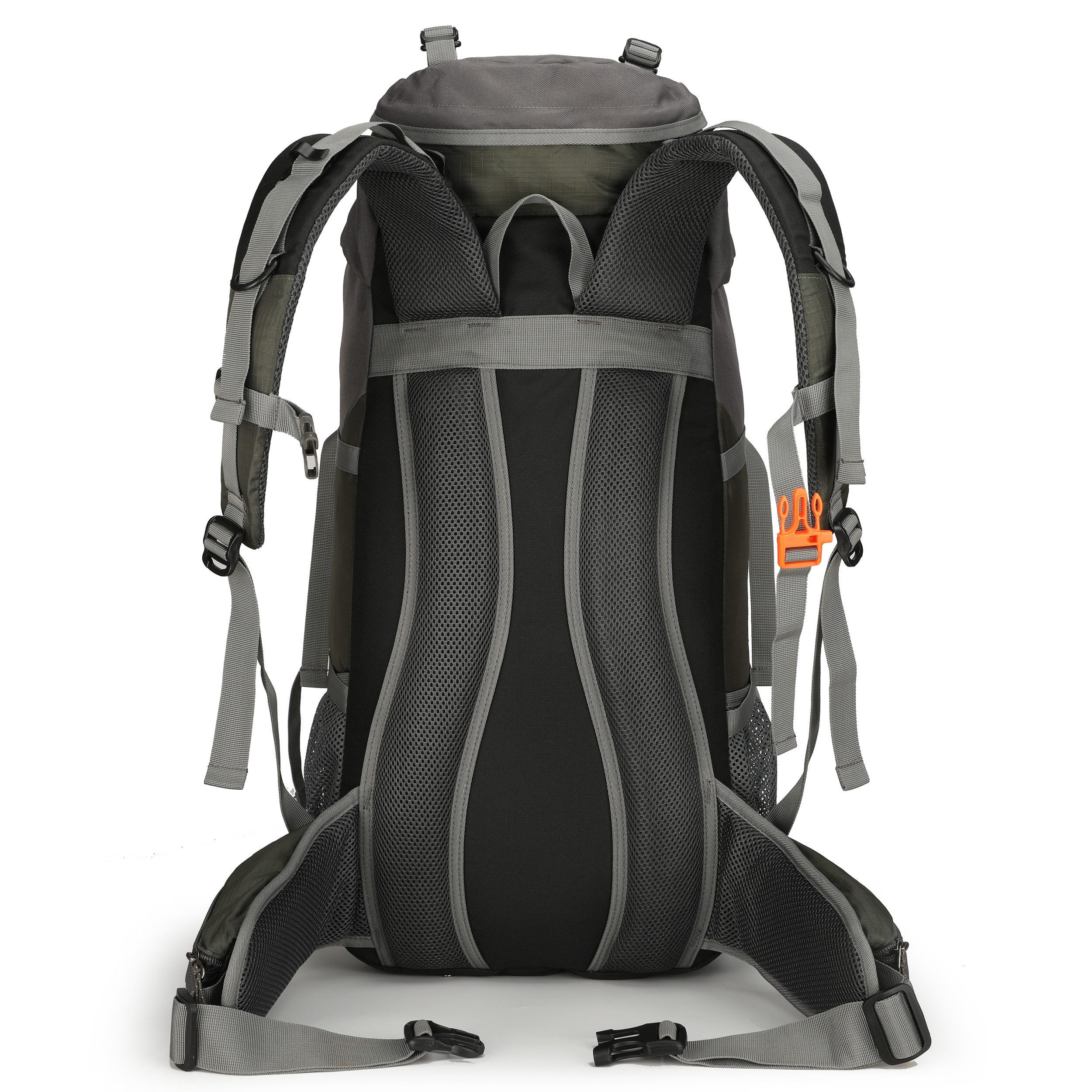 RAIKOU Wanderrucksack 50L Trekkingrucksack Wasserdicht, Reisetasche Ultralight (Regenhülle, Hüftgurt mit praktischen Taschen), Atmungsaktives Tragesystem