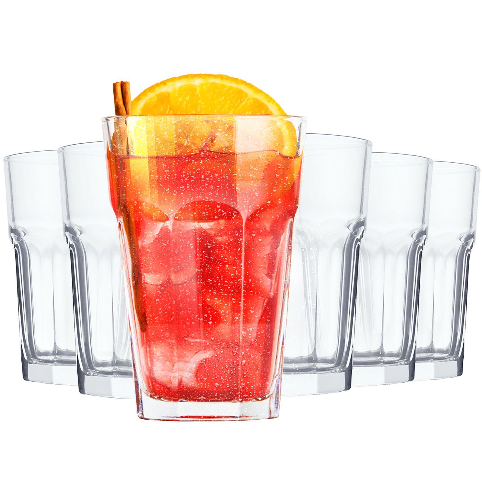 Gläser-Set Wassergläser Set 320ml Transparent - Trinkgläser