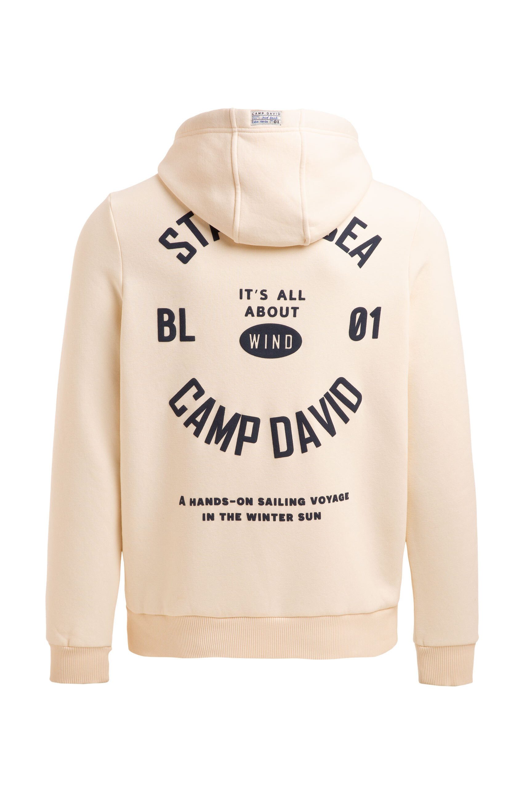CAMP DAVID Kapuzensweatshirt mit reflektierenden Details