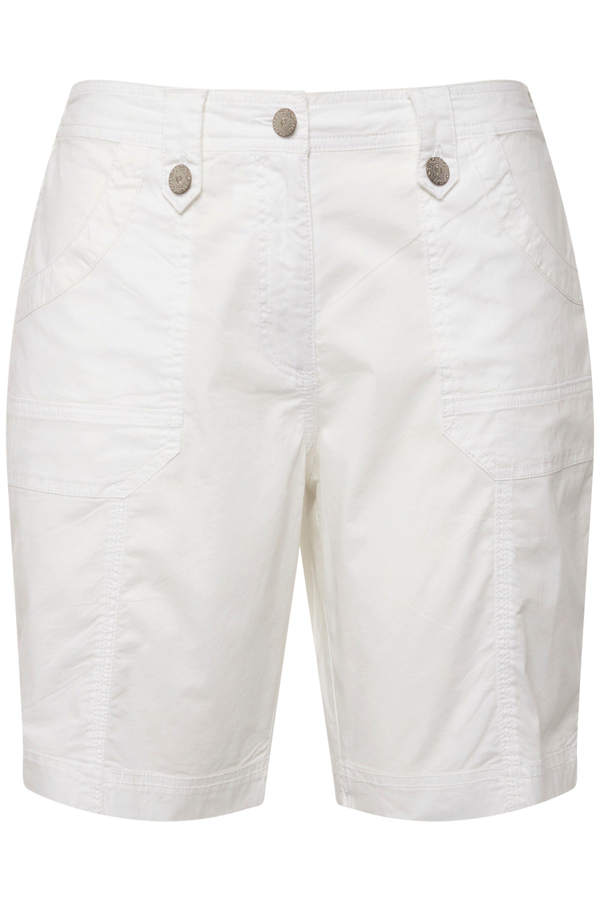 Ulla Popken Funktionshose Cargo-Bermuda Komfortbund 4-Pocket-Schnitt günstig online kaufen