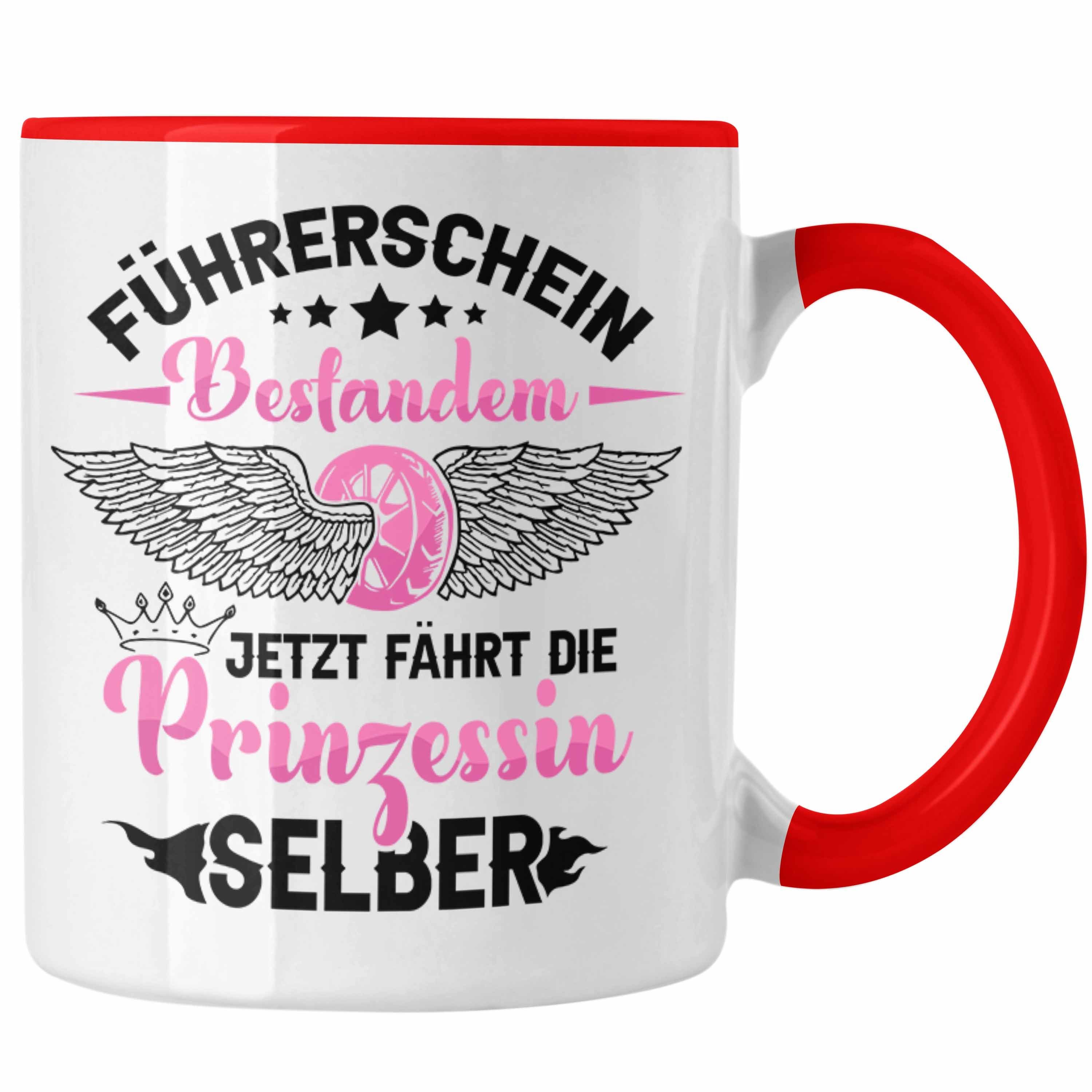 Trendation Tasse Führerschein Bestanden Tasse Geschenk Frauen Mädchen Prinzessin Gesch