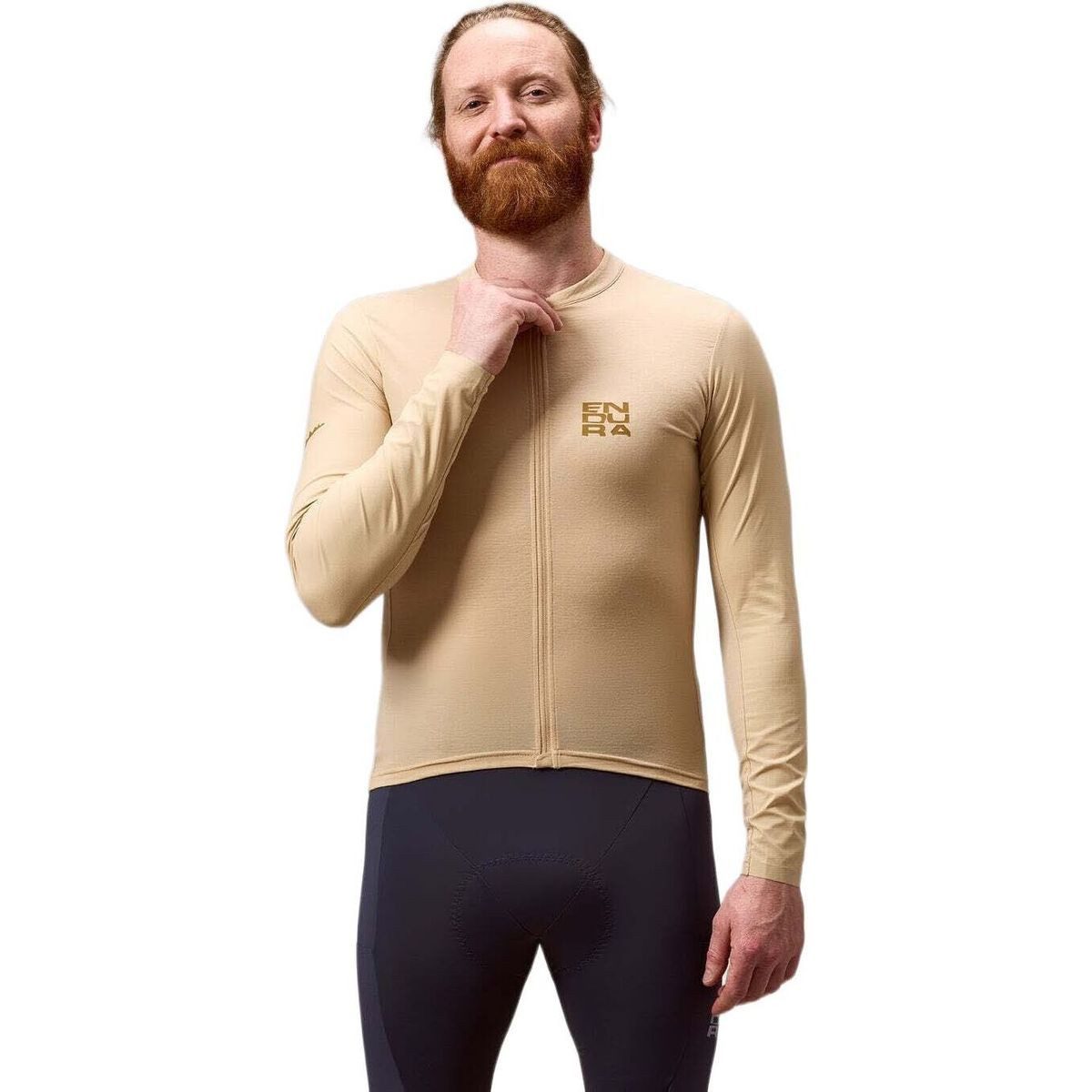 Endura Radtrikot Alltrack Ride Long Sleeve Jersey Leichtes, strapazierfähiges Langarmtrikot aus Merinowolle, ideal für