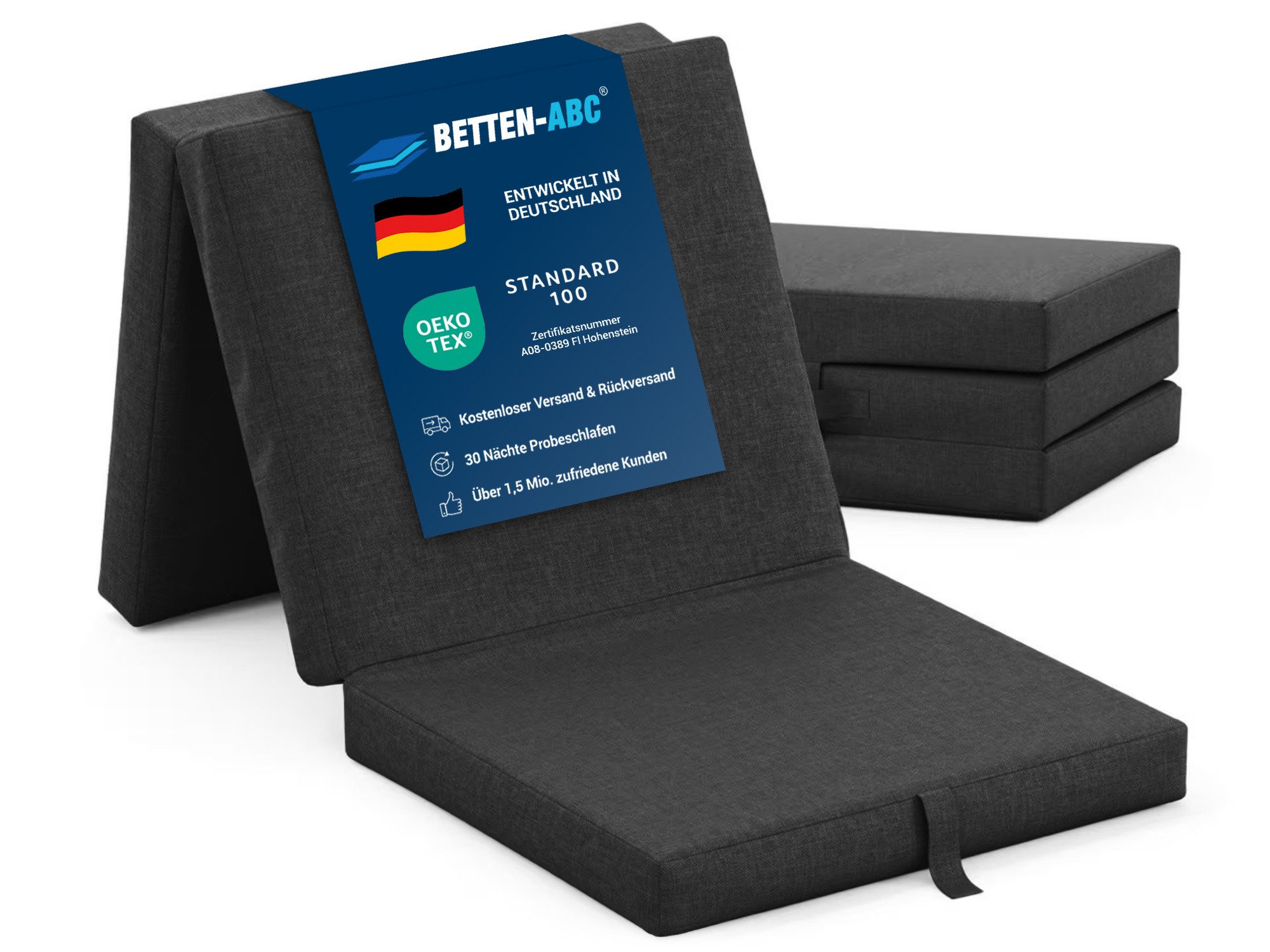 Klappmatratze Samba Faltmatratze, Sun Garden, 9 cm hoch, Gästematratze günstig online kaufen