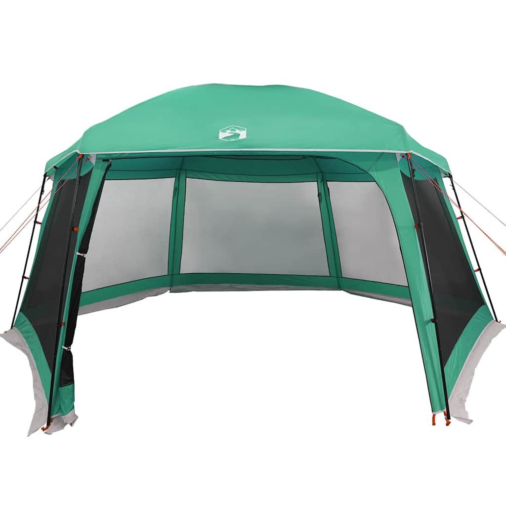 vidaXL Faltzelt Poolzelt mit abnehmbarem Überzelt Netzwänden Meergrün 618x532cm, (1 tlg)