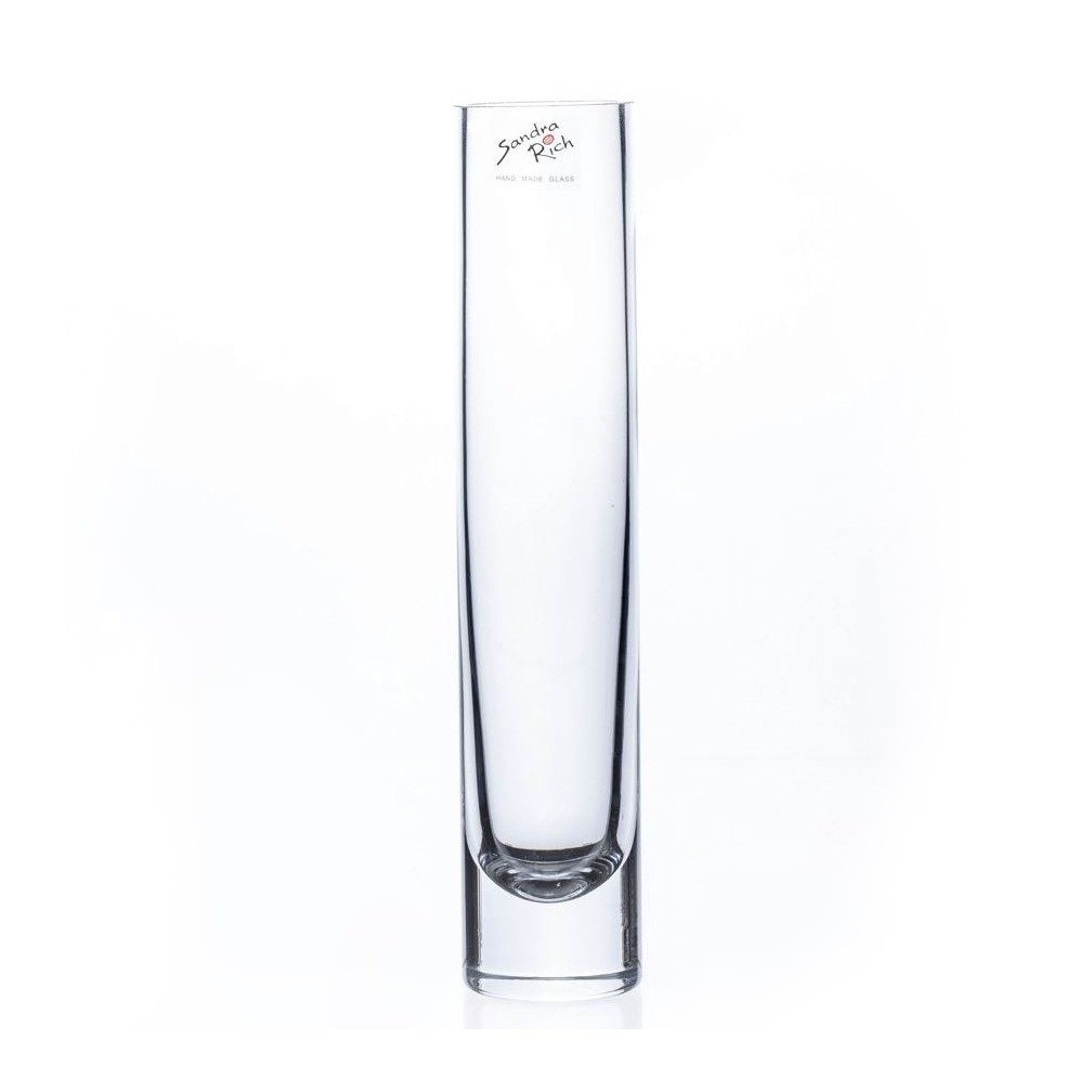 Dekovase SANDRA RICH, Solifleur, schlanke Glas Vase 5 x 25cm