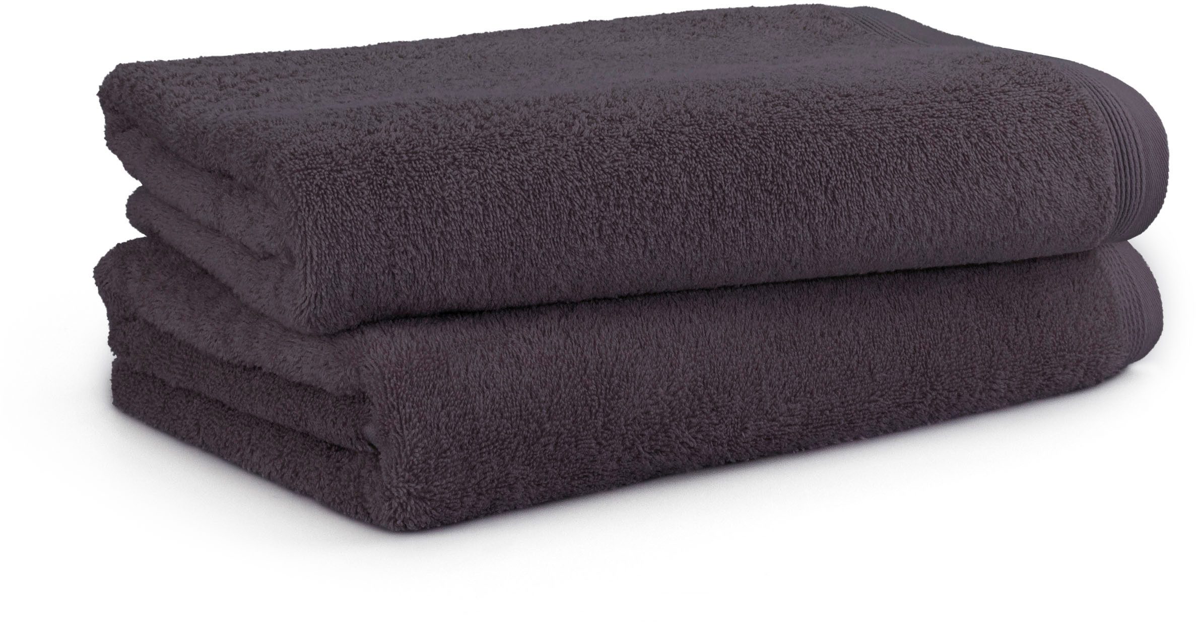 Möve Badetücher Superwuschel 100% Premium Cotton Baumwolle, Walkfrottier (2-St), Spar-Set, Made in Germany, 2x Badetücher mit Bordüre, einfarbig, weich