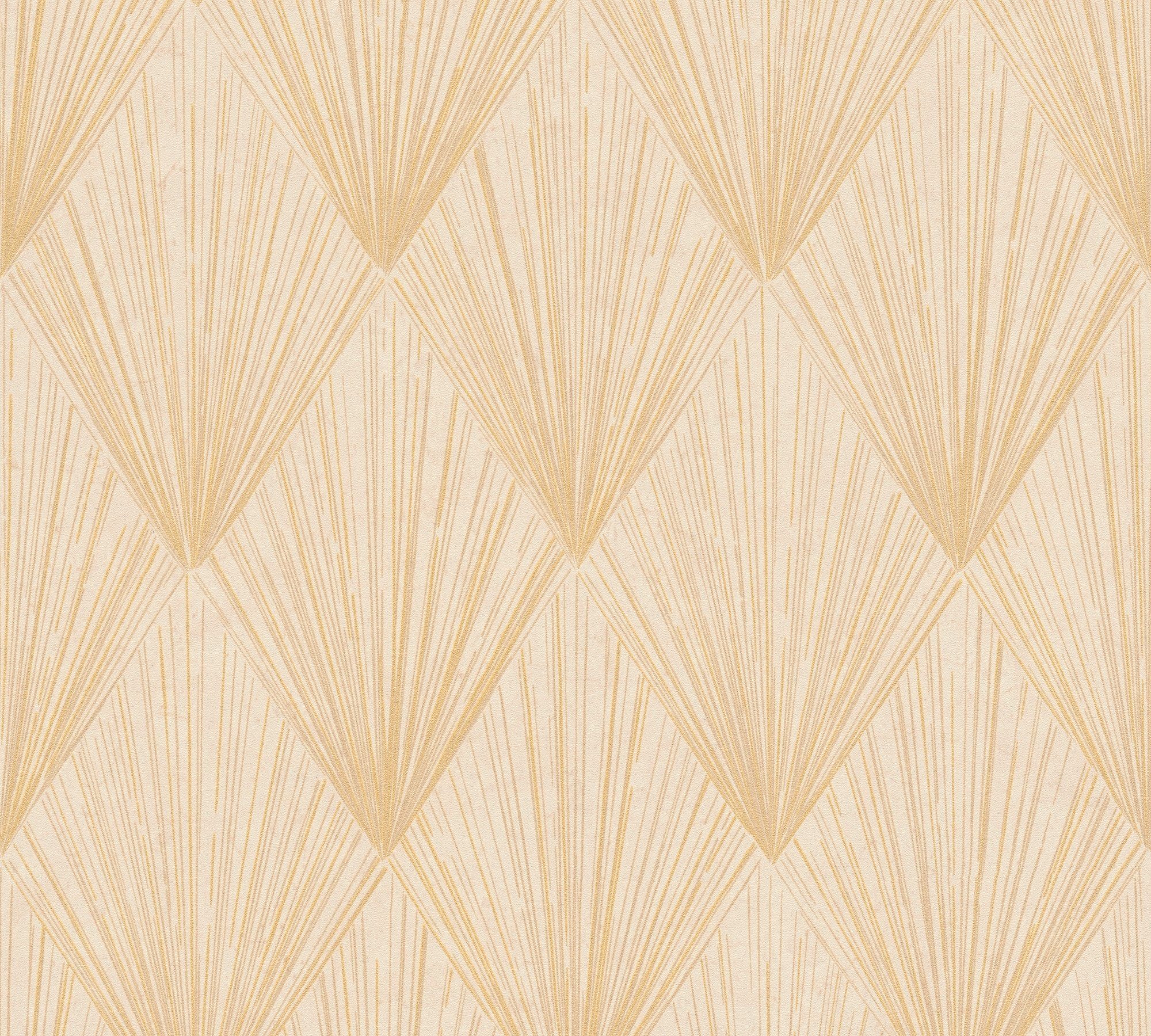 Bricoflor Art Deco Tapete Schwarz Gold Elegante Vliestapete mit Muster Der günstig online kaufen