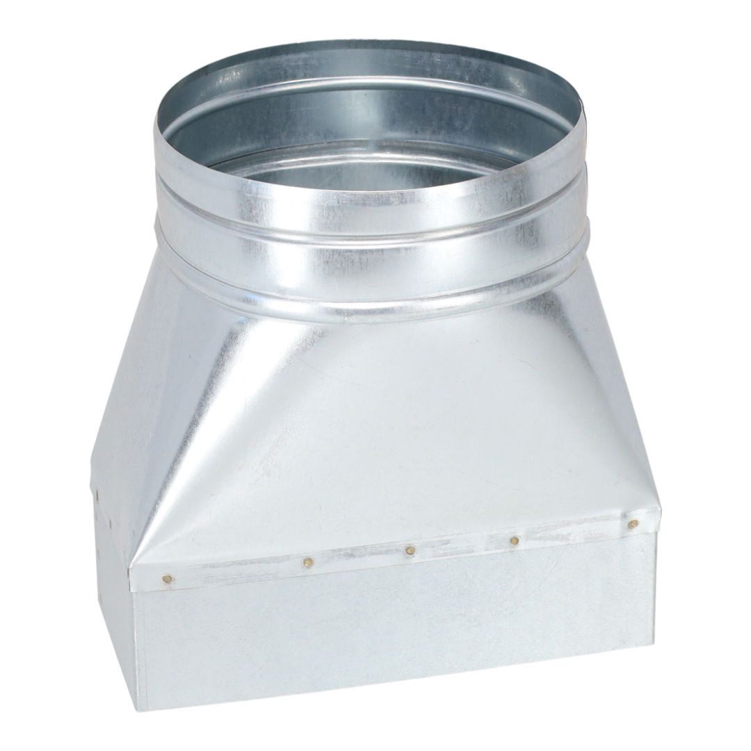 Subtiel Lüftungsschacht Flachkanal Adapter 200 x 90 mm, 20x16x21 cm
