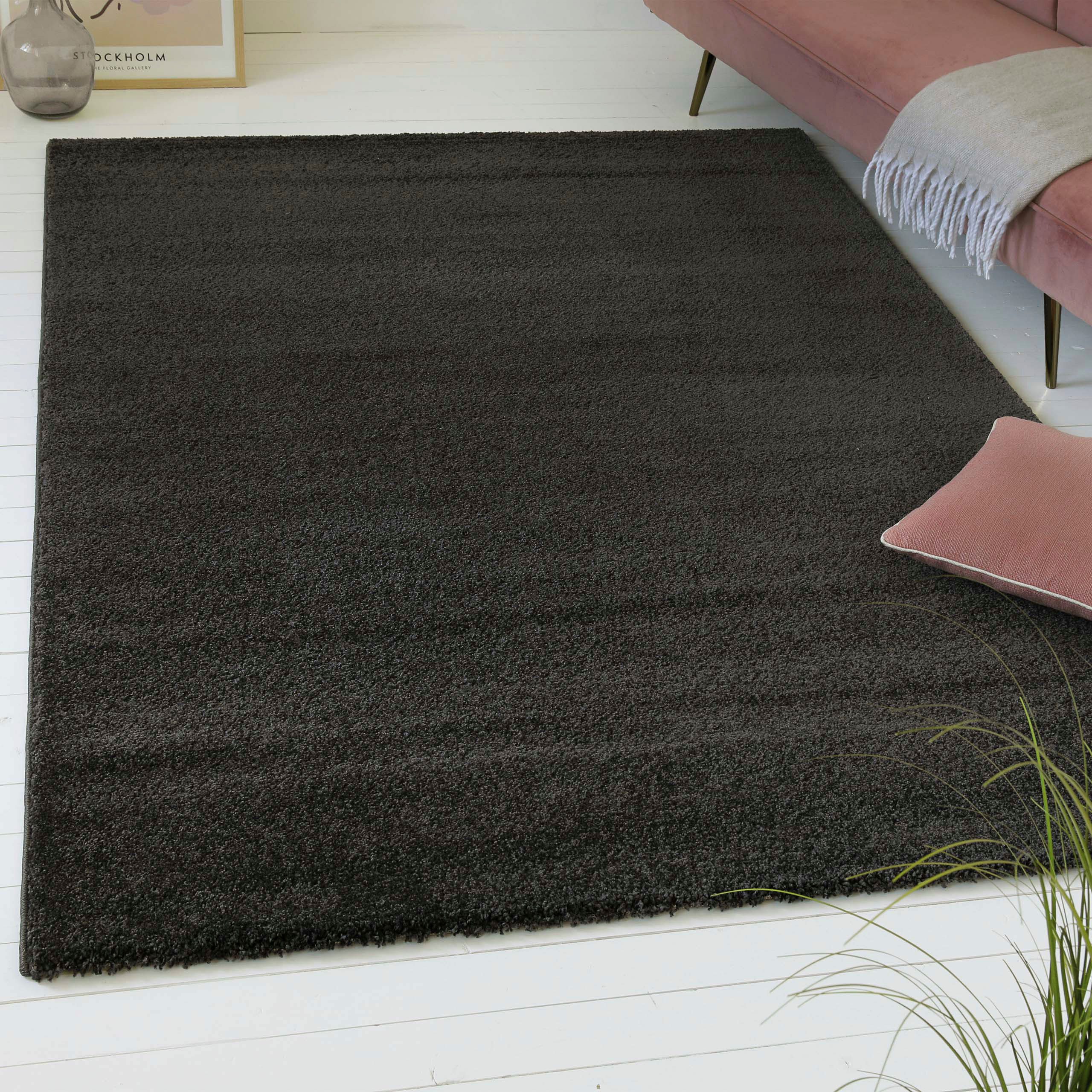 OTTO home Teppich Chanley, rechteckig, Höhe: 13 mm, moderner dichter weicher zeitloser Kurzflorteppich, Wohnzimmer