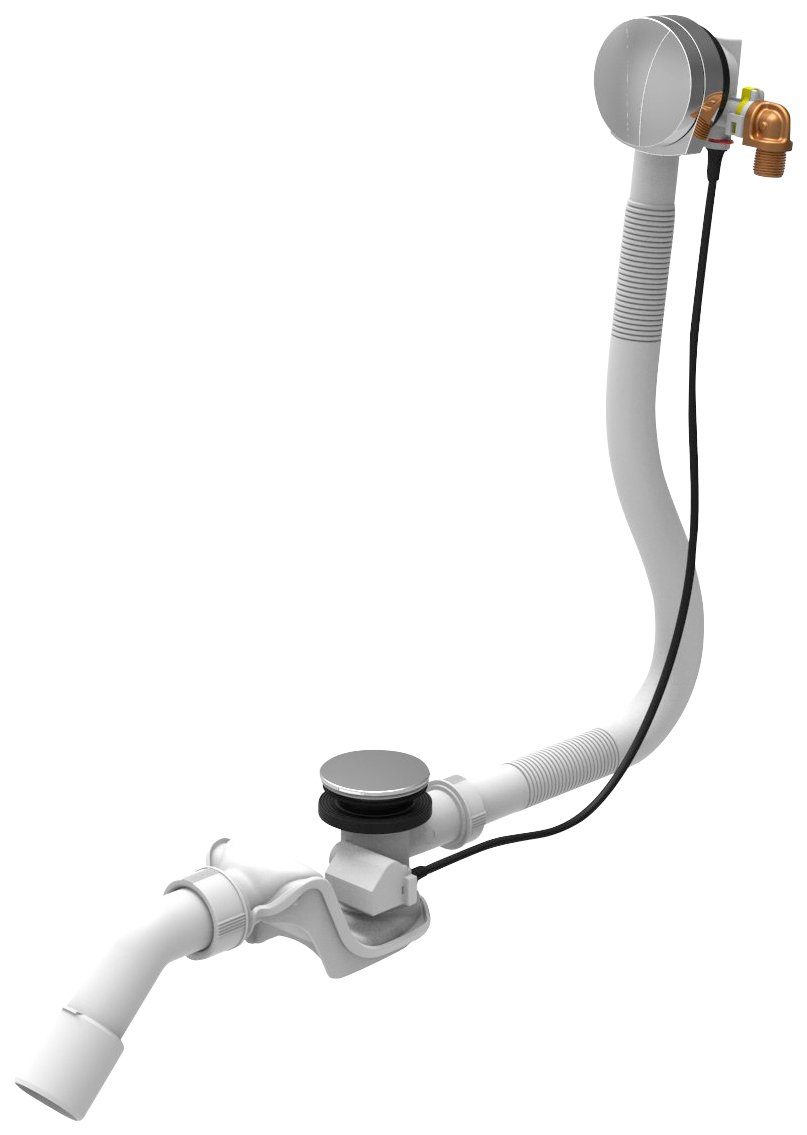 OTTOFOND Duschablauf Luxus, Ablauf Ablauf waagerecht DN 40, Ablauf waagerecht DN 50, [1 1/2", 1-tlg., für Badewannen, chromfarben