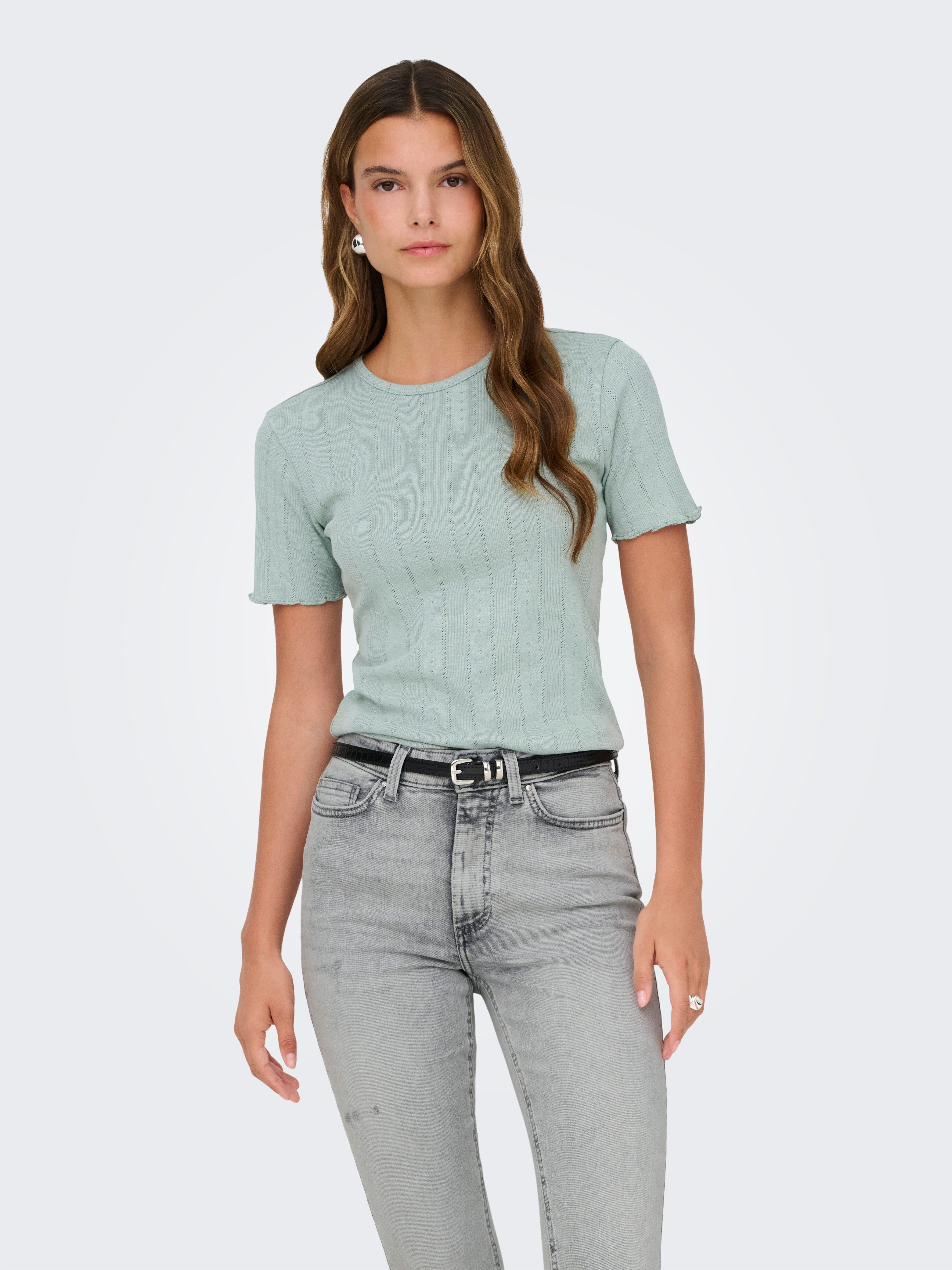 ONLY Kurzarmshirt ONLTENNA O-NECK S/S TOP JRS NOOS günstig online kaufen