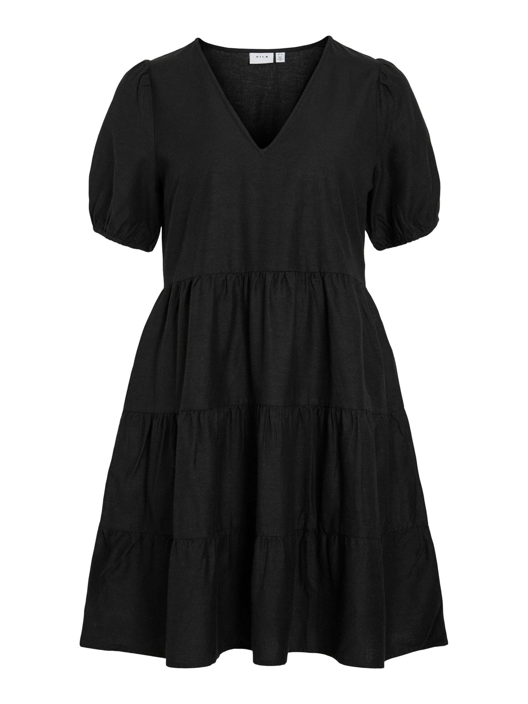 Vila Shirtkleid V-Ausschnitt mit Rüschen und günstig online kaufen
