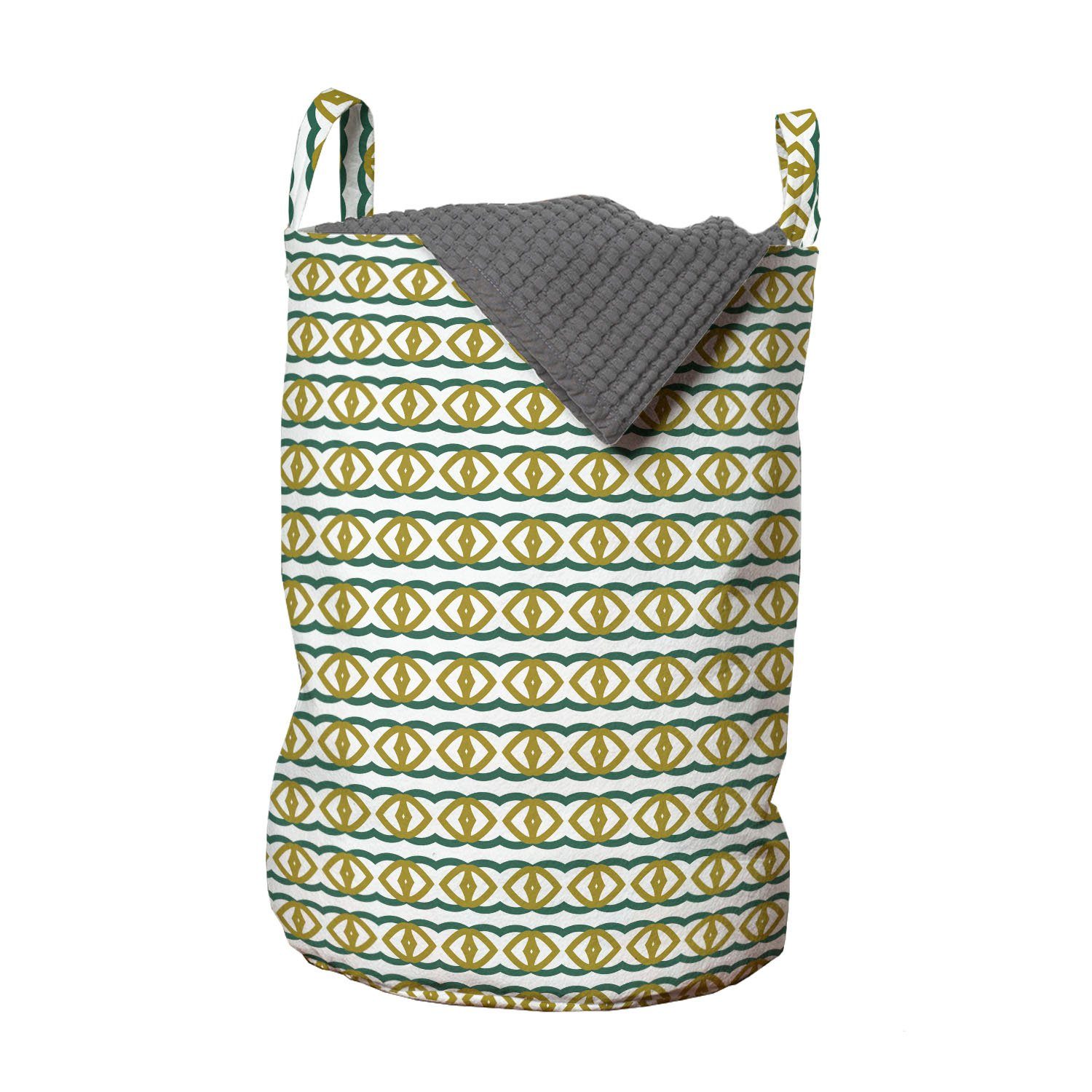 Abakuhaus Wäschesäckchen Wäschekorb Waschsalons, von Streifen Form Kordelzugverschluss horizontalen für Linien Griffen mit