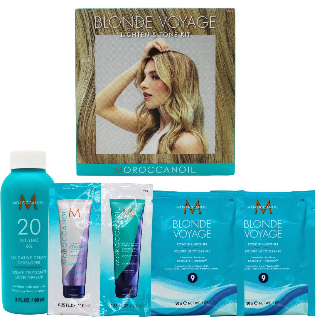 moroccanoil Aufheller Blonde Voyage Lighten & Tone Kit, 5-tlg.