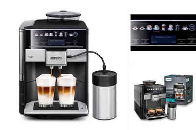 SIEMENS Kaffeevollautomat Superautomatische Kaffeemaschine Siemens AG TE658209RW Schwarz 1500 W