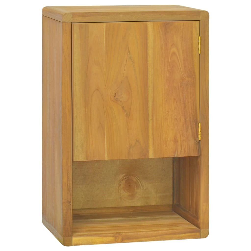 vidaXL Fächerschrank Wand-Badschrank 45x30x70 cm Massivholz Teak (1-St)