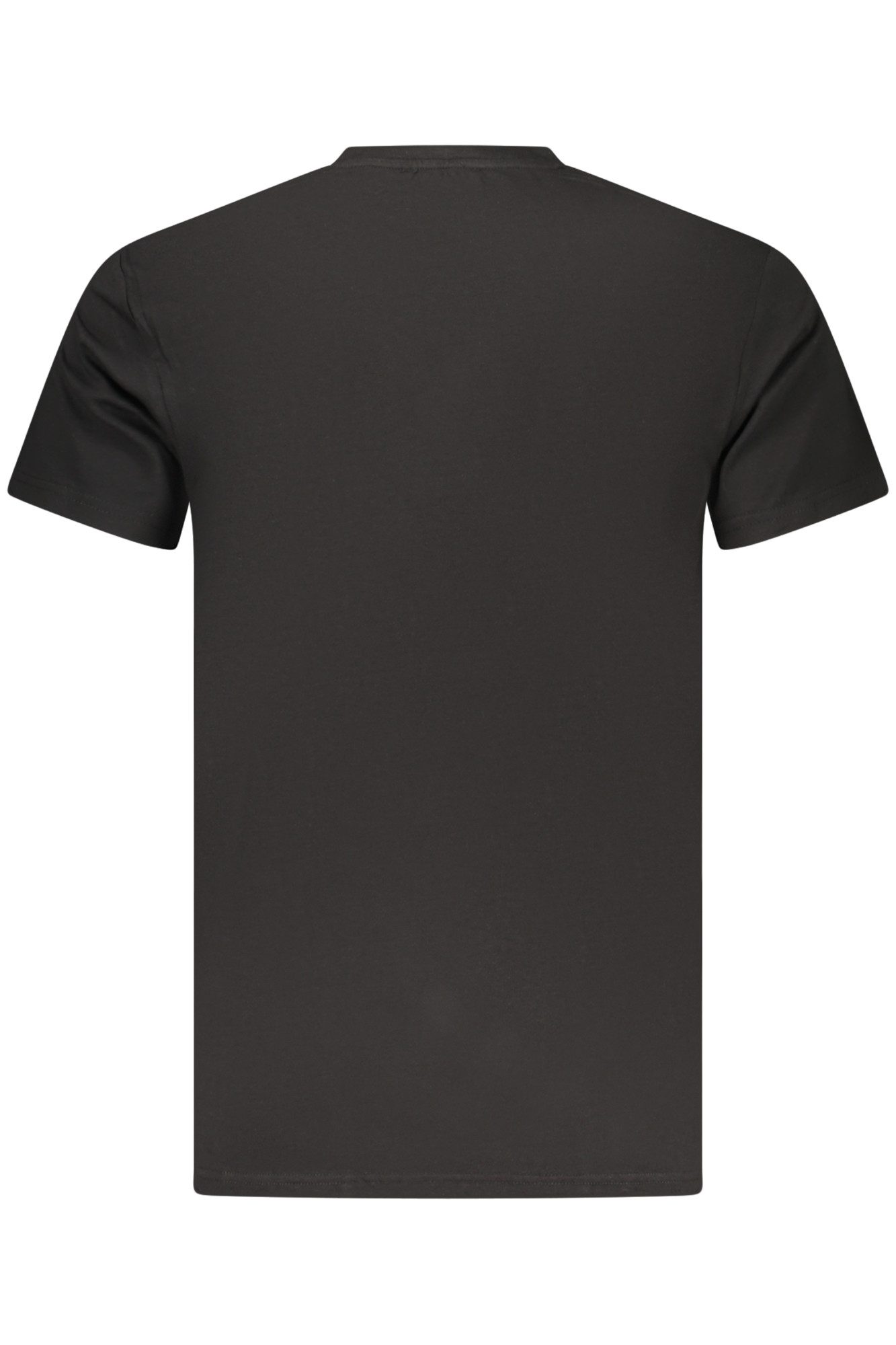 ICEBERG T-Shirt Herren Kurzarm T-Shirt Schwarz mit Vertikal Druck