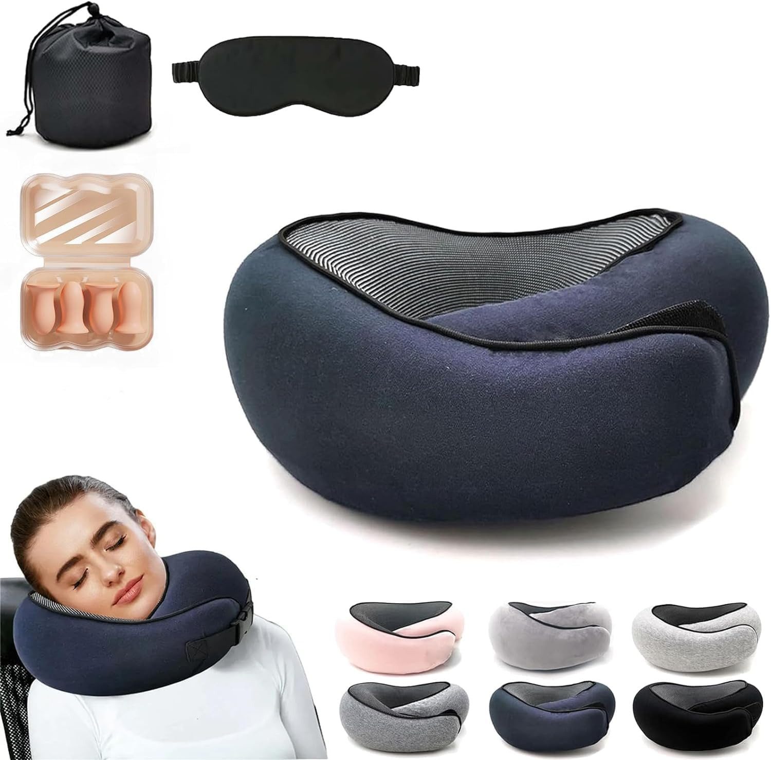 Vivitar Nackenkissen für die Reise - memory-foam Ergonomisches Reisekissen, günstig online kaufen