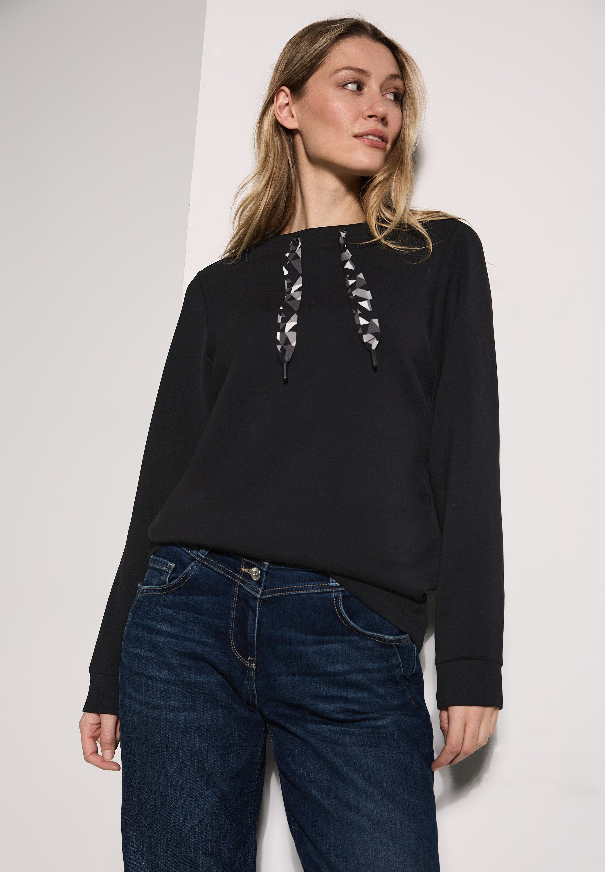 CECIL Sweatshirt mit Stehkragen