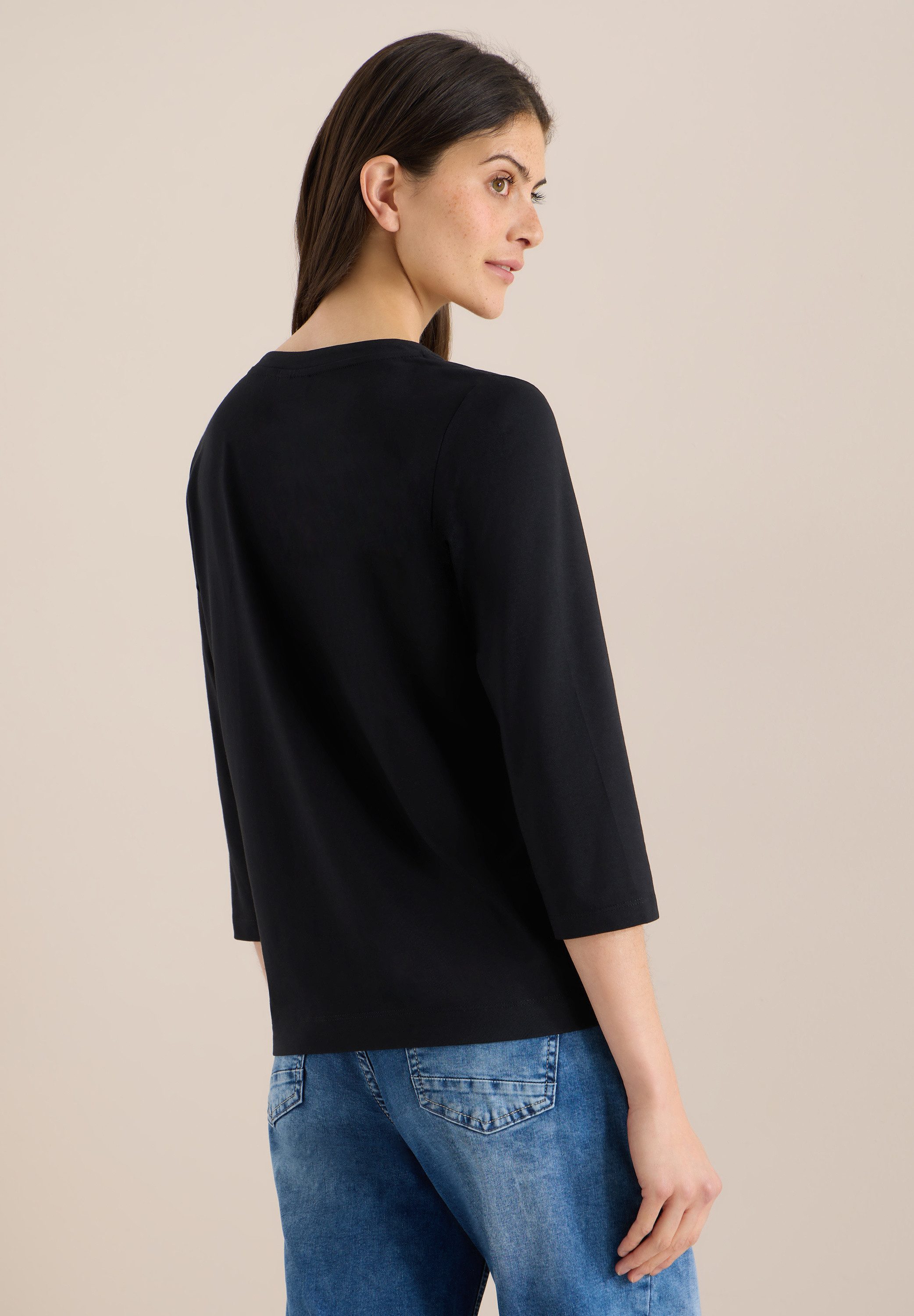 CECIL Tunikashirt aus softem Materialmix