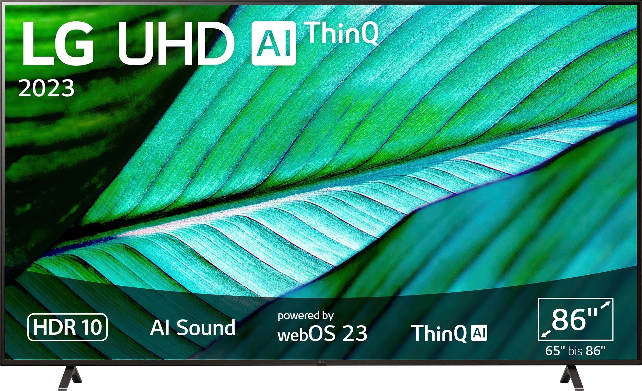 AI mit 4K LG Control Sound,AI AI-Prozessor Sound 4K Zoll, HD, Brightness und α5 86UR76006LC Control), (217 LED,AI AI-Prozessor,Direct 4K Brightness Smart-TV, AI UHD,α5 Gen6 cm/86 Gen6 Ultra LED-Fernseher