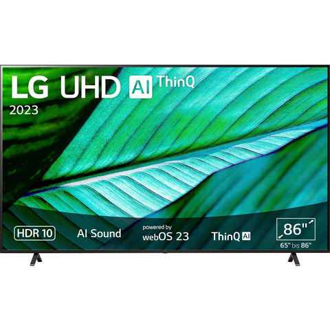 LG 86UR76006LC LED-Fernseher (217 cm/86 Zoll, 4K Ultra HD, Smart-TV, UHD,α5 Gen6 4K AI-Prozessor,Direct LED,AI Sound,AI Brightness Control)