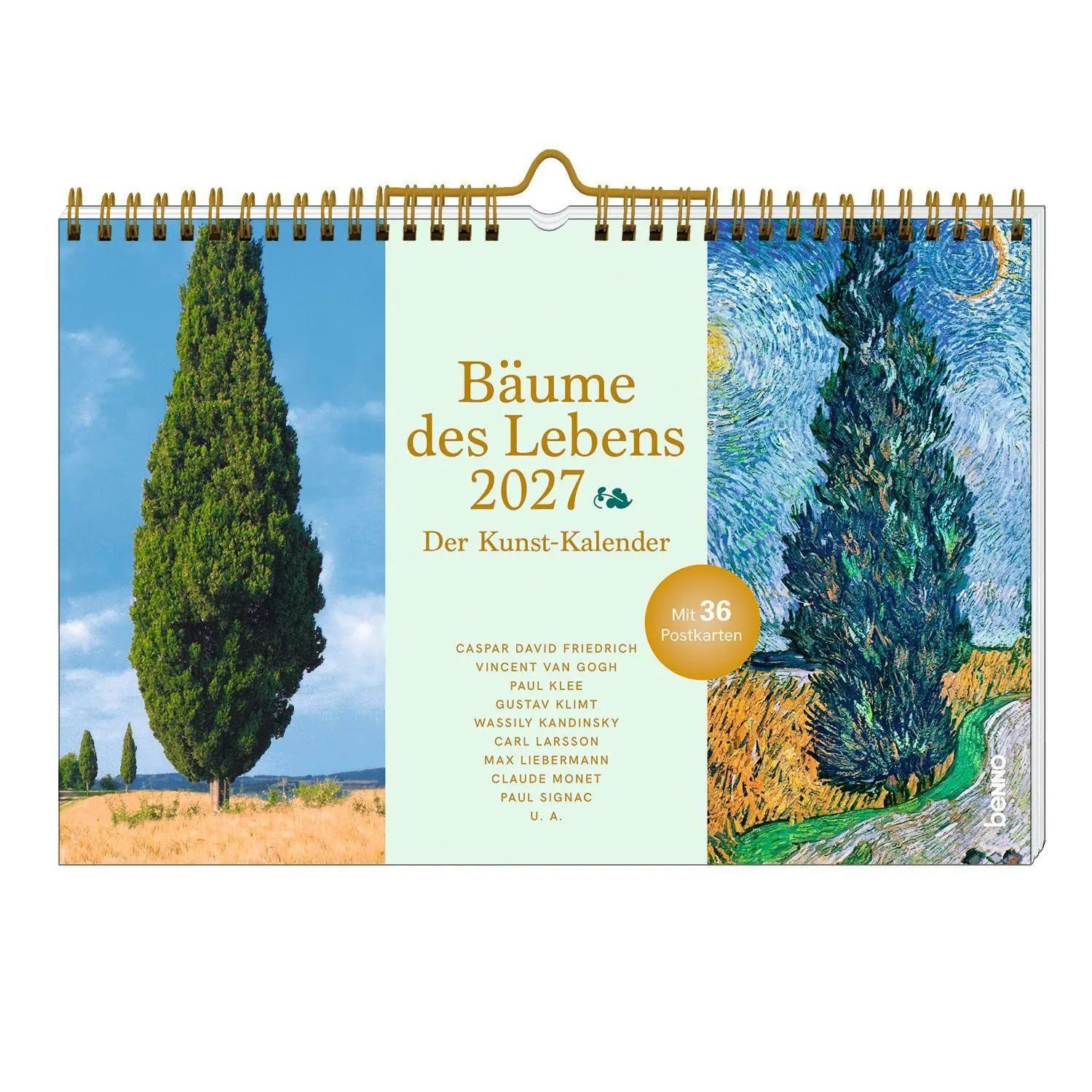 St. Benno Verlag Wandkalender Bäume des Lebens 2027