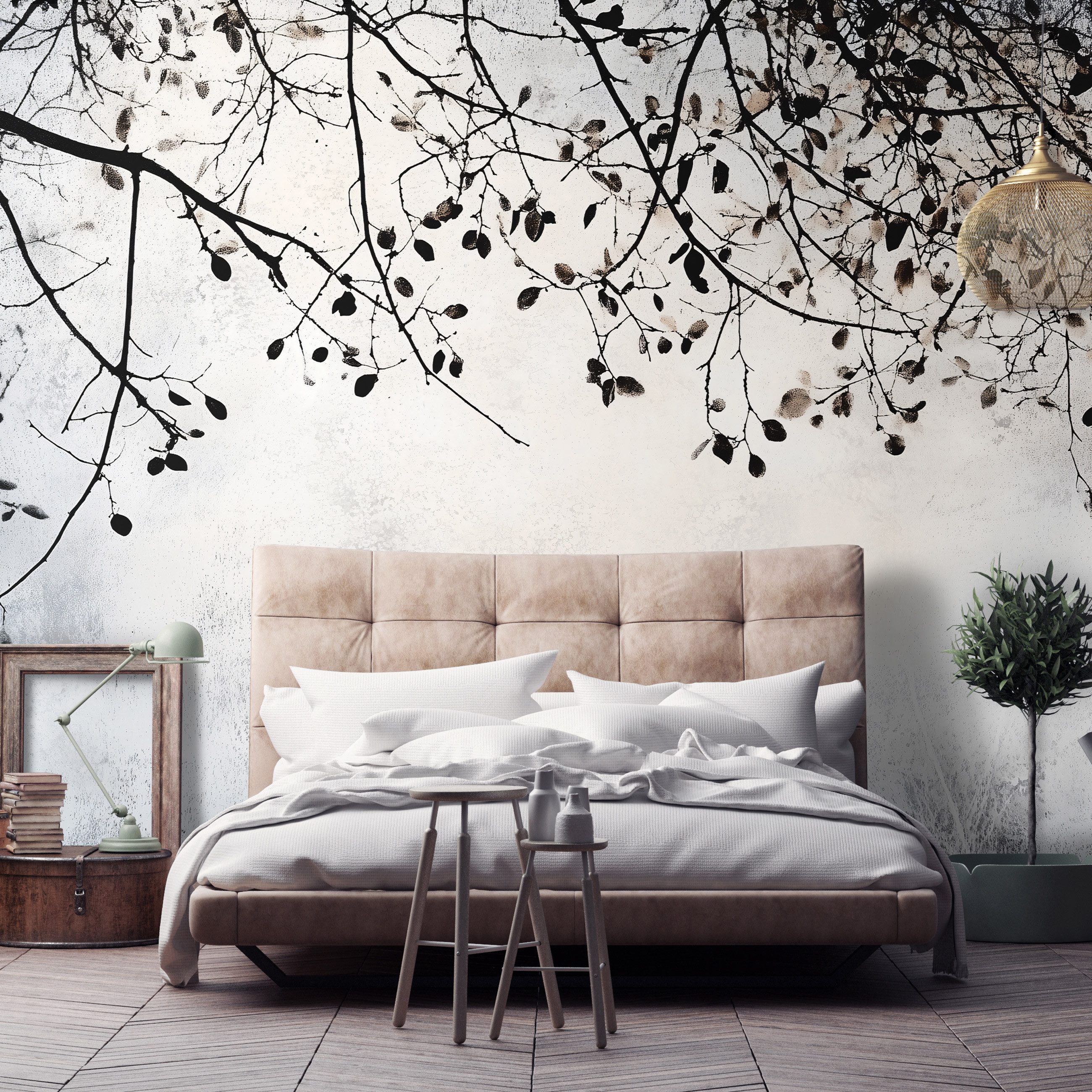 Wallarena Fototapete Abstrakt Zweige Baum Vlies Tapete Wohnzimmer Schlafzim günstig online kaufen