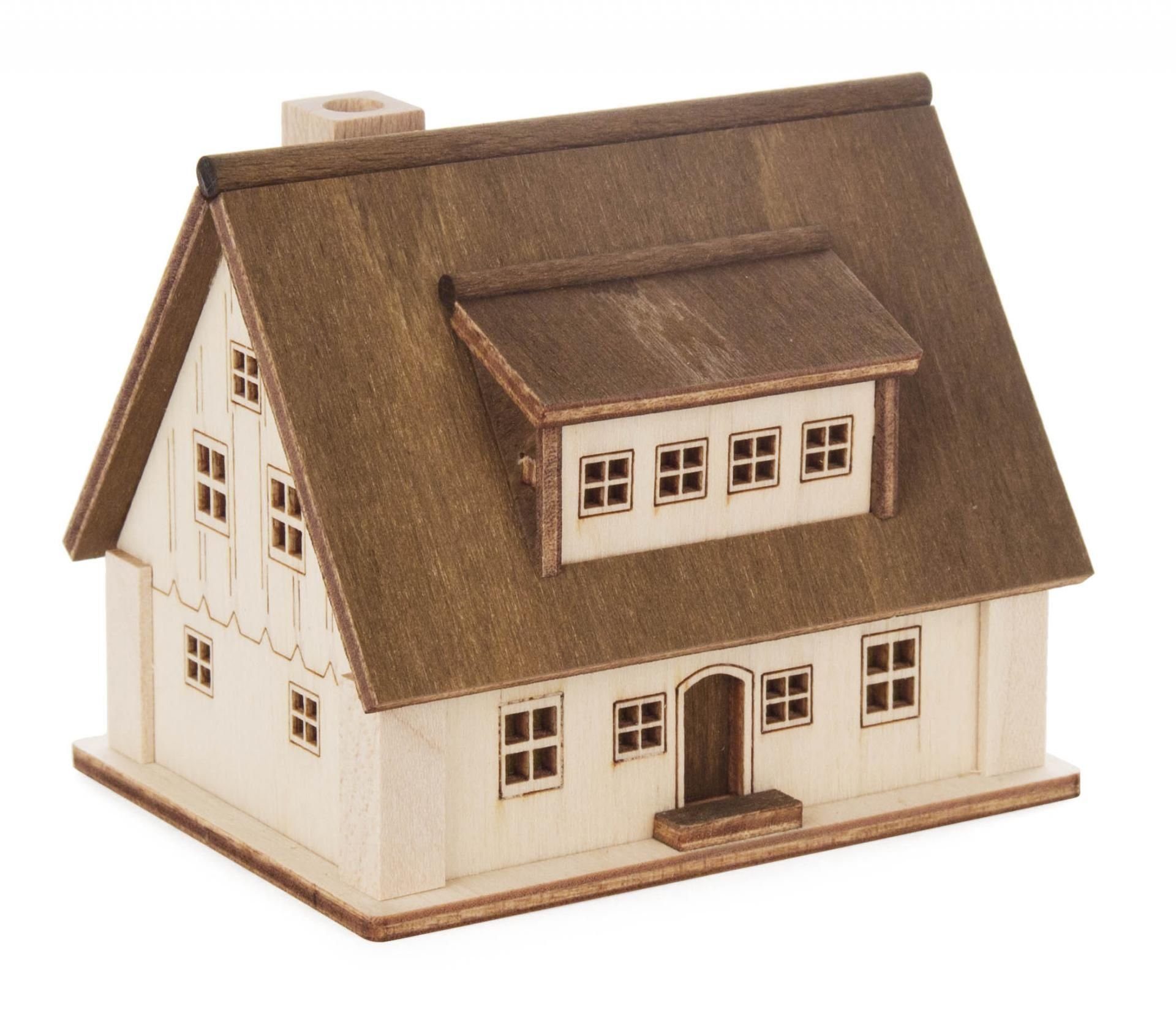 Dregeno Erzgebirge Weihnachtshaus Lichterhaus Wohnhaus 1 OHNE Leuchtmittel BxHxT 80x70x60mm NEU