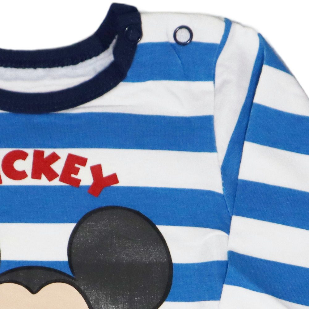 Disney Langarmbody Disney Mickey Maus Baby Kleinkind langarm Body Strampler Gr. 68 bis 92