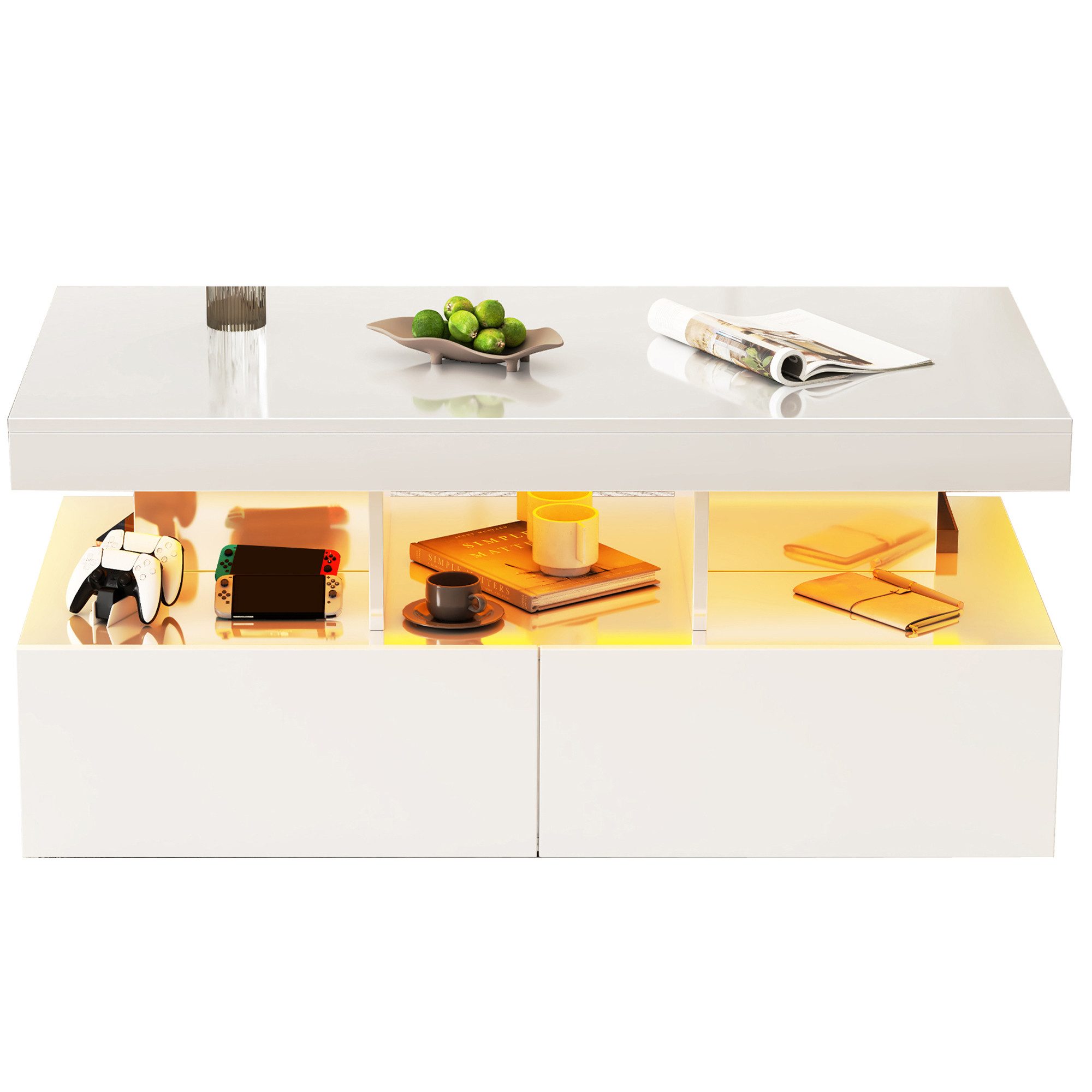 FUROKOY Couchtisch Sofatisch Beistelltisch Wohnzimmer mit günstig online kaufen