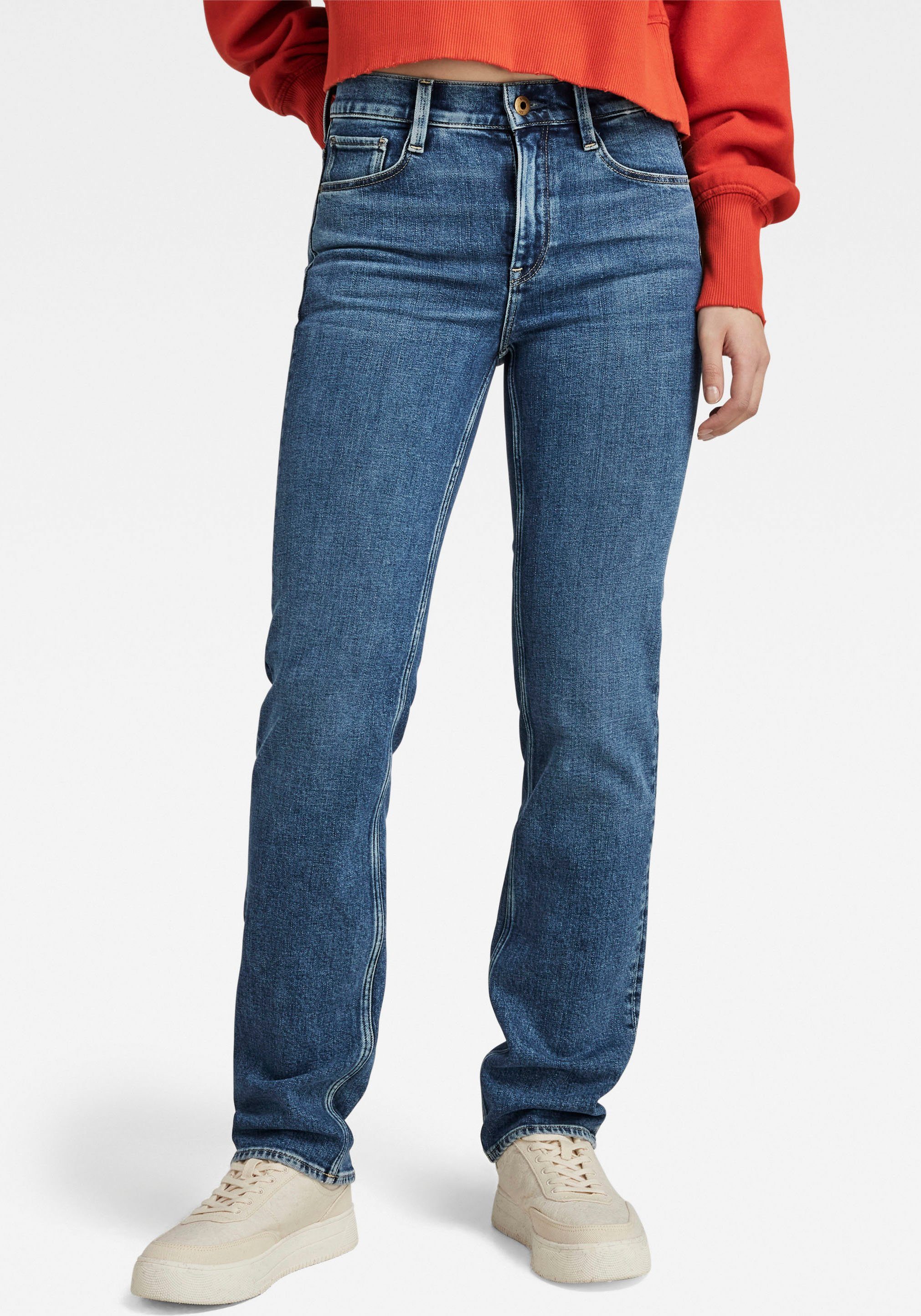 G-STAR Straight-Jeans Strace Straight Wmn im 5-Pocket-Stil günstig online kaufen