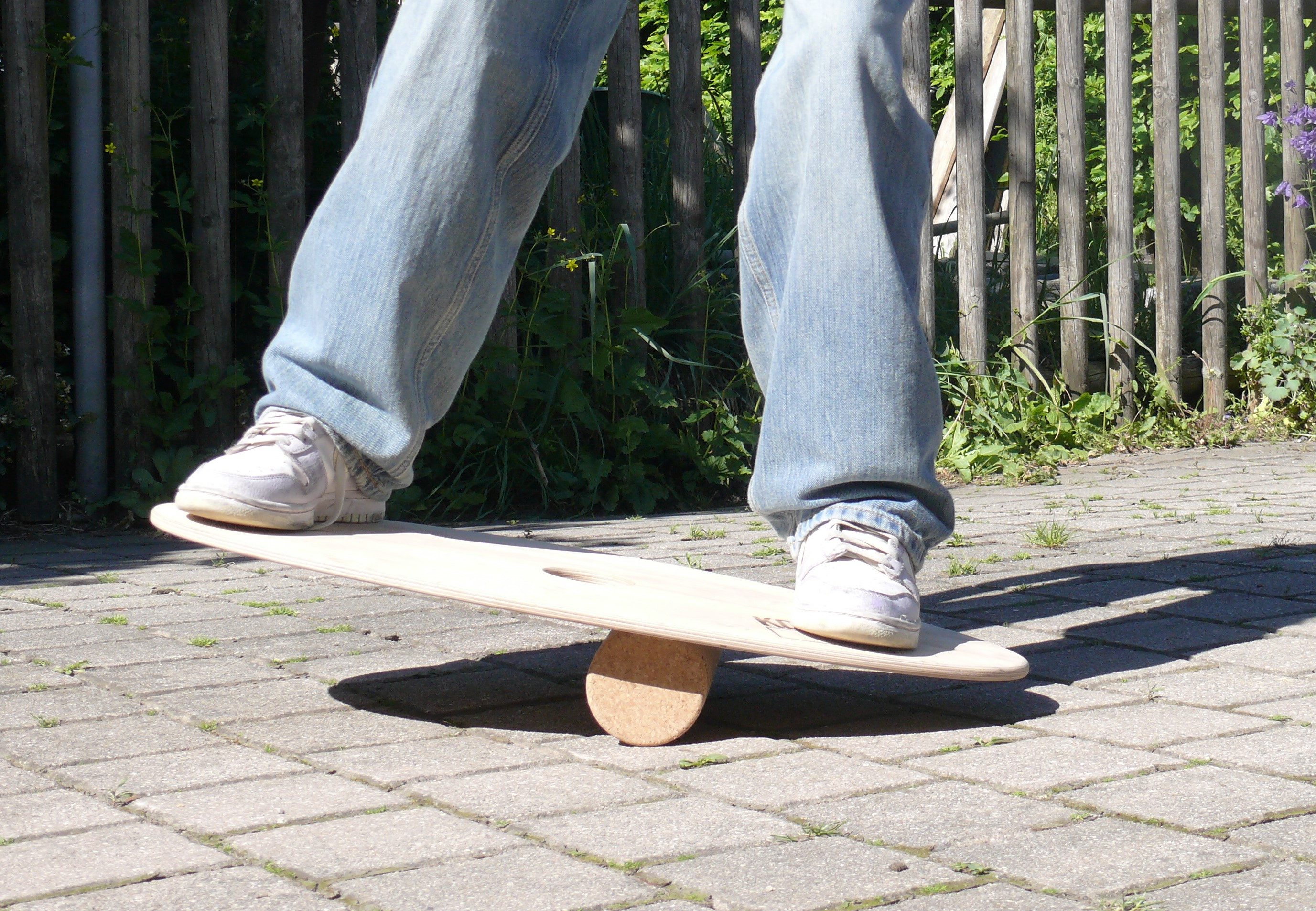 KORXX Balanceboard Galaxy Surf mit Korkrolle oder Korkkugel, Gleichgewicht, Koordination, Bewegung, Muskeltraining, Stabilisation