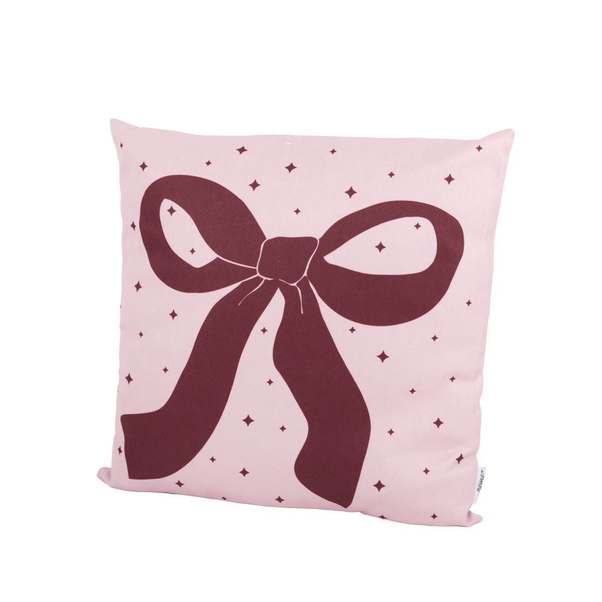 Dekokissen Weihnachtskissen rosa mit Schleife 45x45cm von Boltze