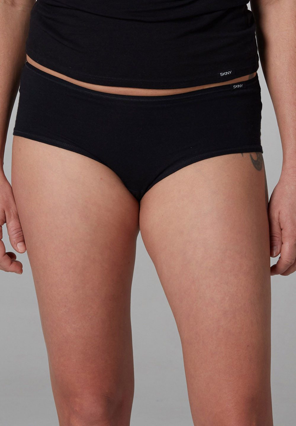 Skiny Panty Cotton Advantage (2er Pack) bequem, flaches Gummi, hüfthoch, Baumwollmix