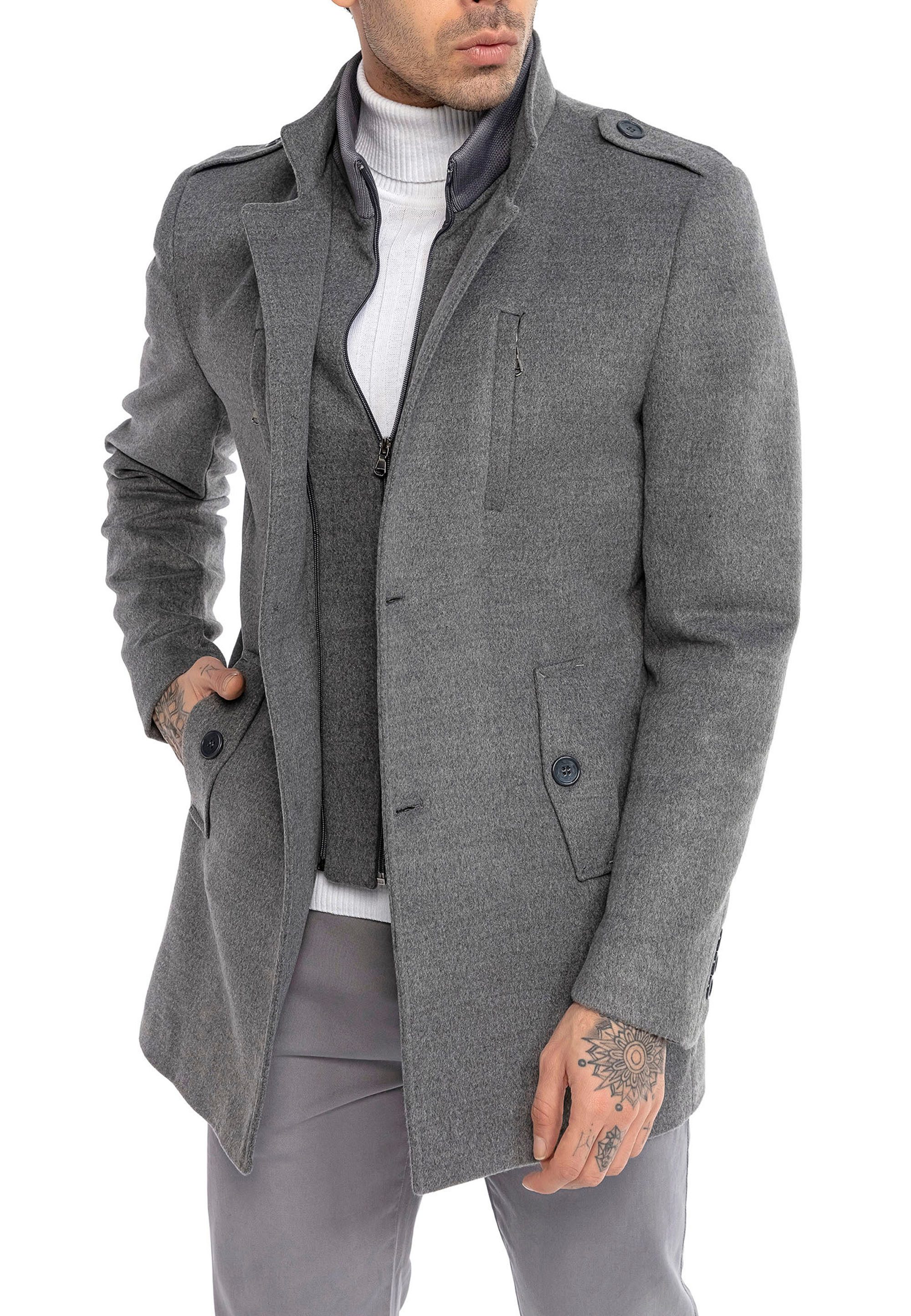 RedBridge Kurzmantel stilvoll und klassisch mit integrierter Weste integrie günstig online kaufen