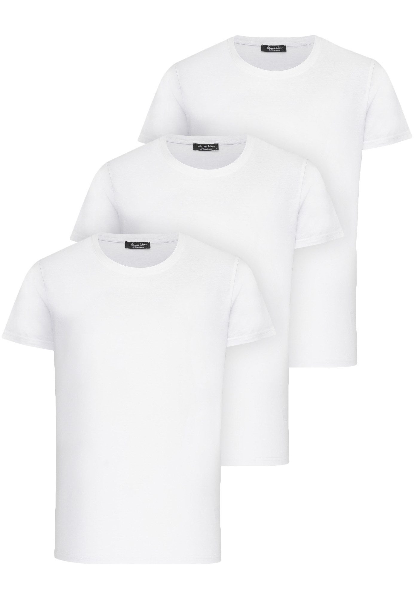 Amaci&Sons T-Shirt 3. LANCASTER 3er-Pack T-Shirts günstig online kaufen