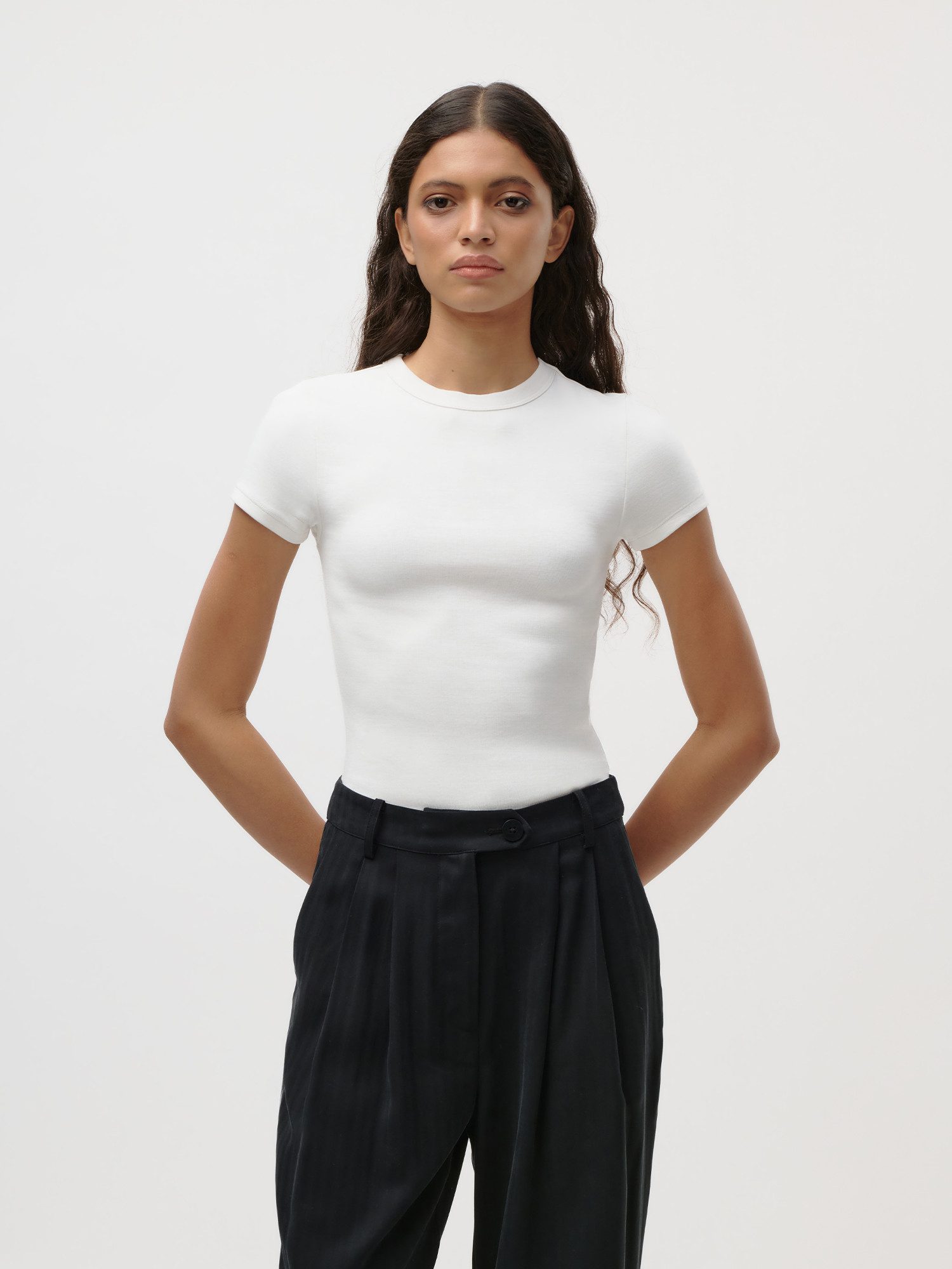 LeGer T-Shirt Ria, LeGer by Lena Gercke schlicht, slim fit